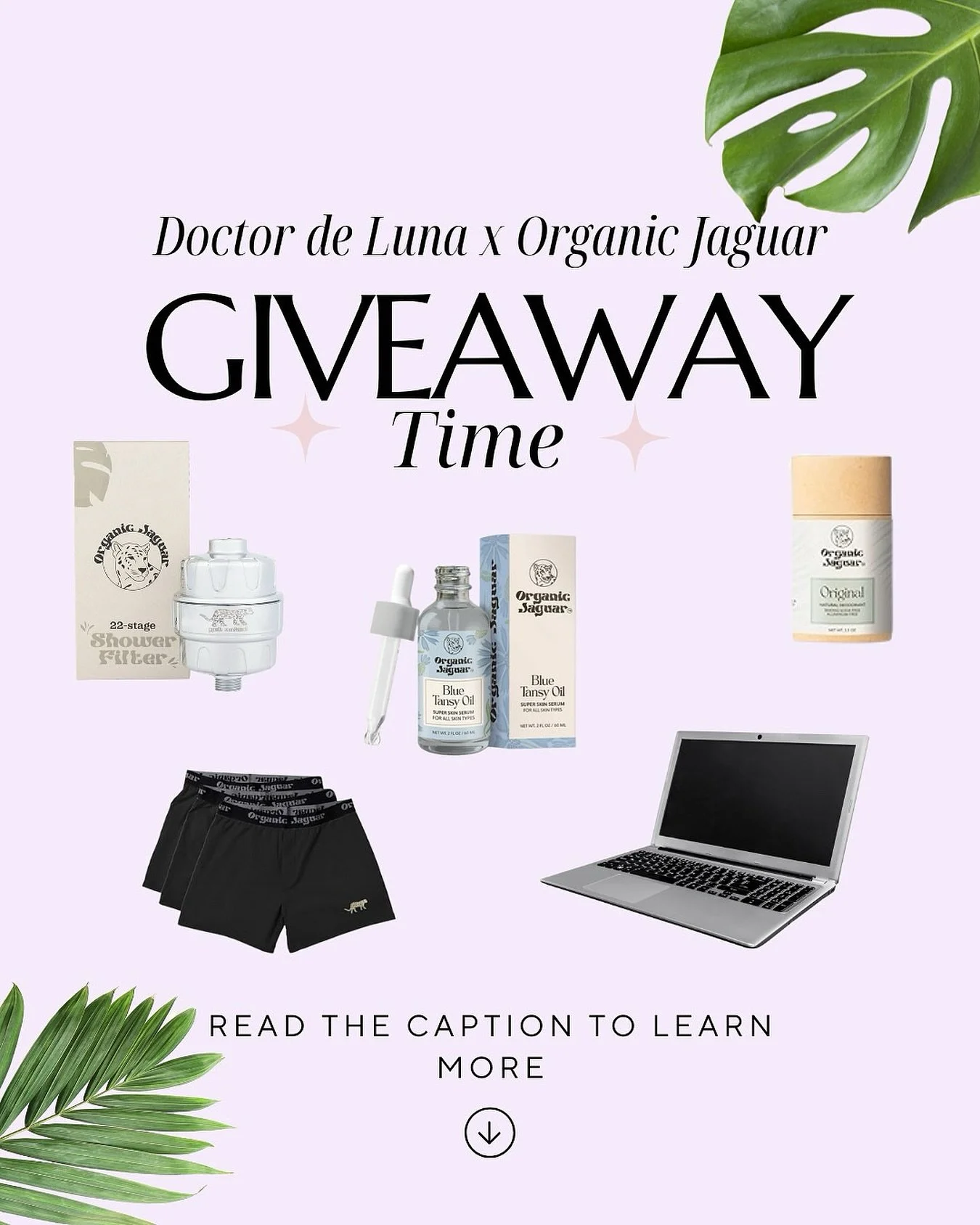 ✨GIVEAWAY TIME✨

We&rsquo;re teaming up for the ultimate fertility-friendly, non-toxic bundle 💫

🌿 Organic Jaguar shower filter 
🌿 Blue Tansy Super Skin Serum
🌿 Non-Toxic Deodorant
🌿 Organic Cotton Underwear
🌱 Doctor de Luna&rsquo;s Fertile Fou