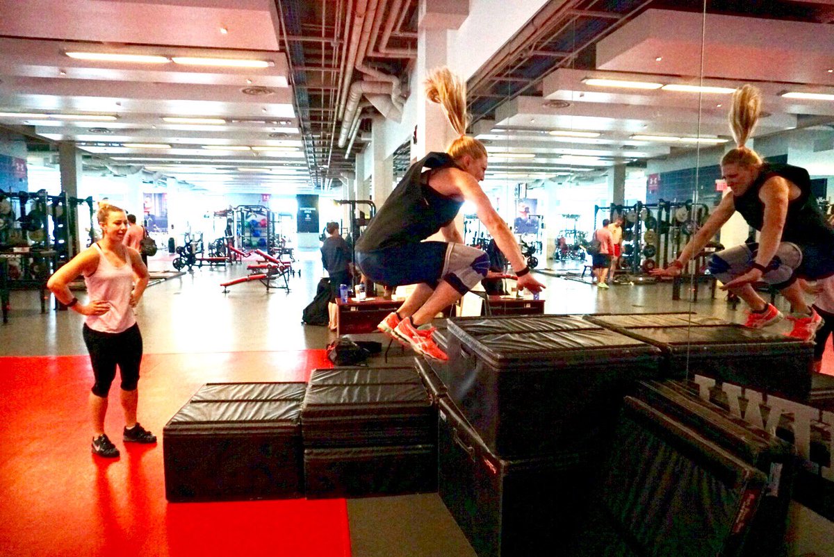 Plyometrics are also a key component of training.