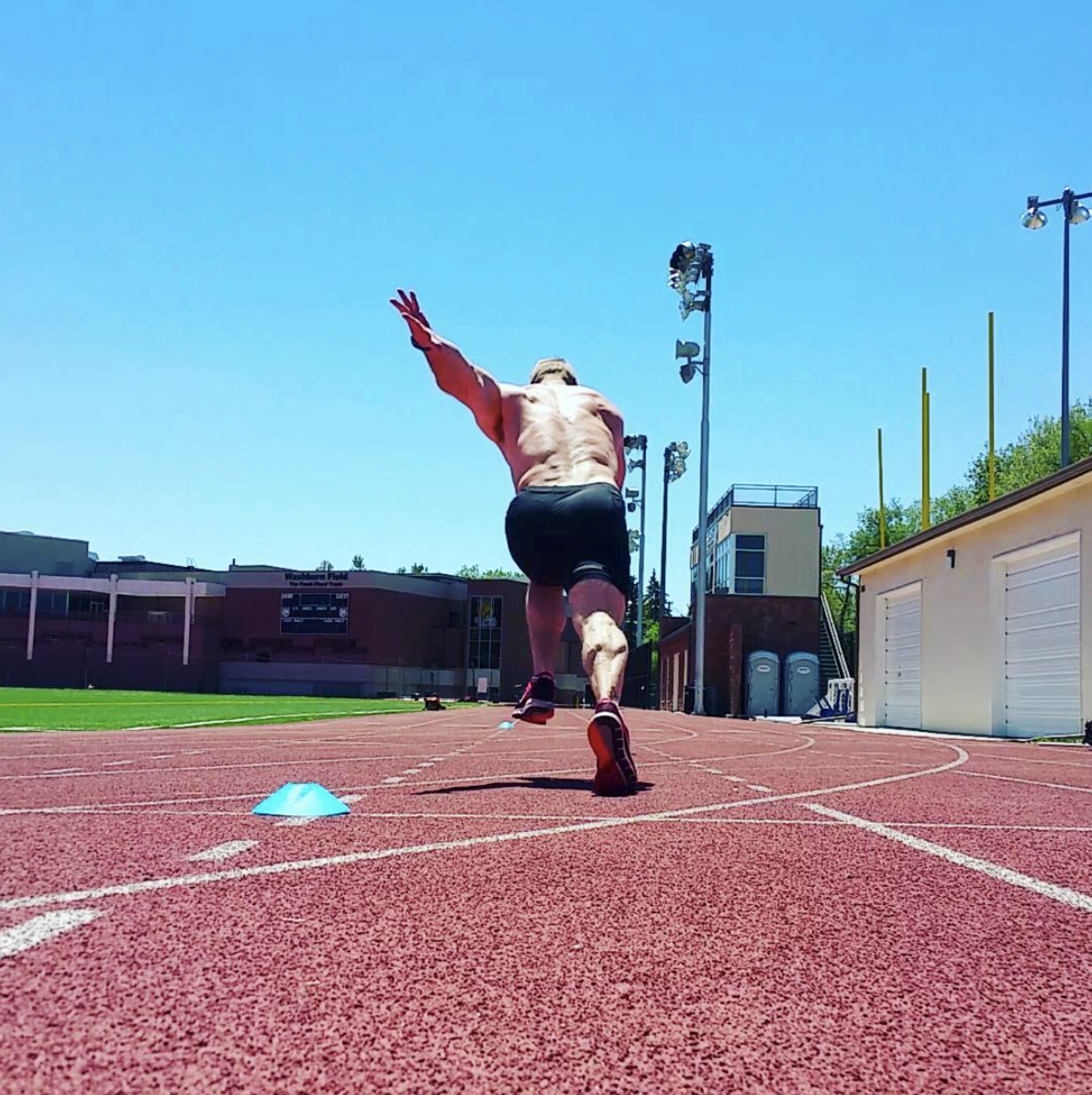 Many of our athletes are natural born sprinters with college track backgrounds.