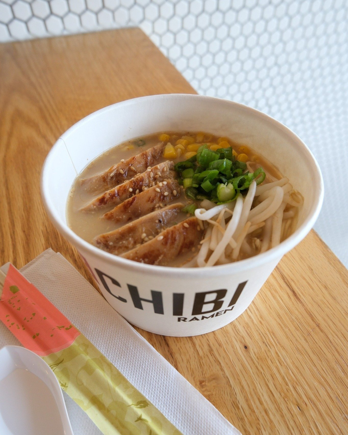 It's getting chilly this week and the it's the perfect time to have a bowl of our Creamy Miso Ramen 🍜 Blonde + red miso based chicken broth, teriyaki chicken thigh, with roasted buttered corn - OISHI! 😋 #ramen  #ramenbowl #ramensoup #ramenlover #ra