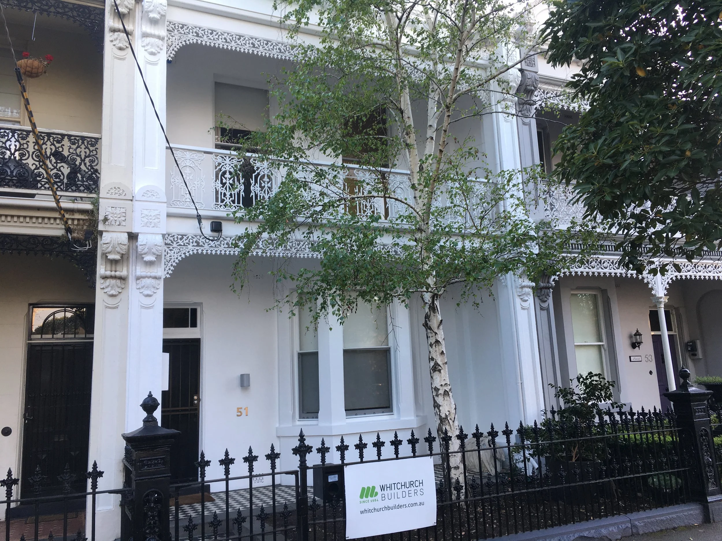 Victorian terrace balcony rebuild, Albert Park.JPG