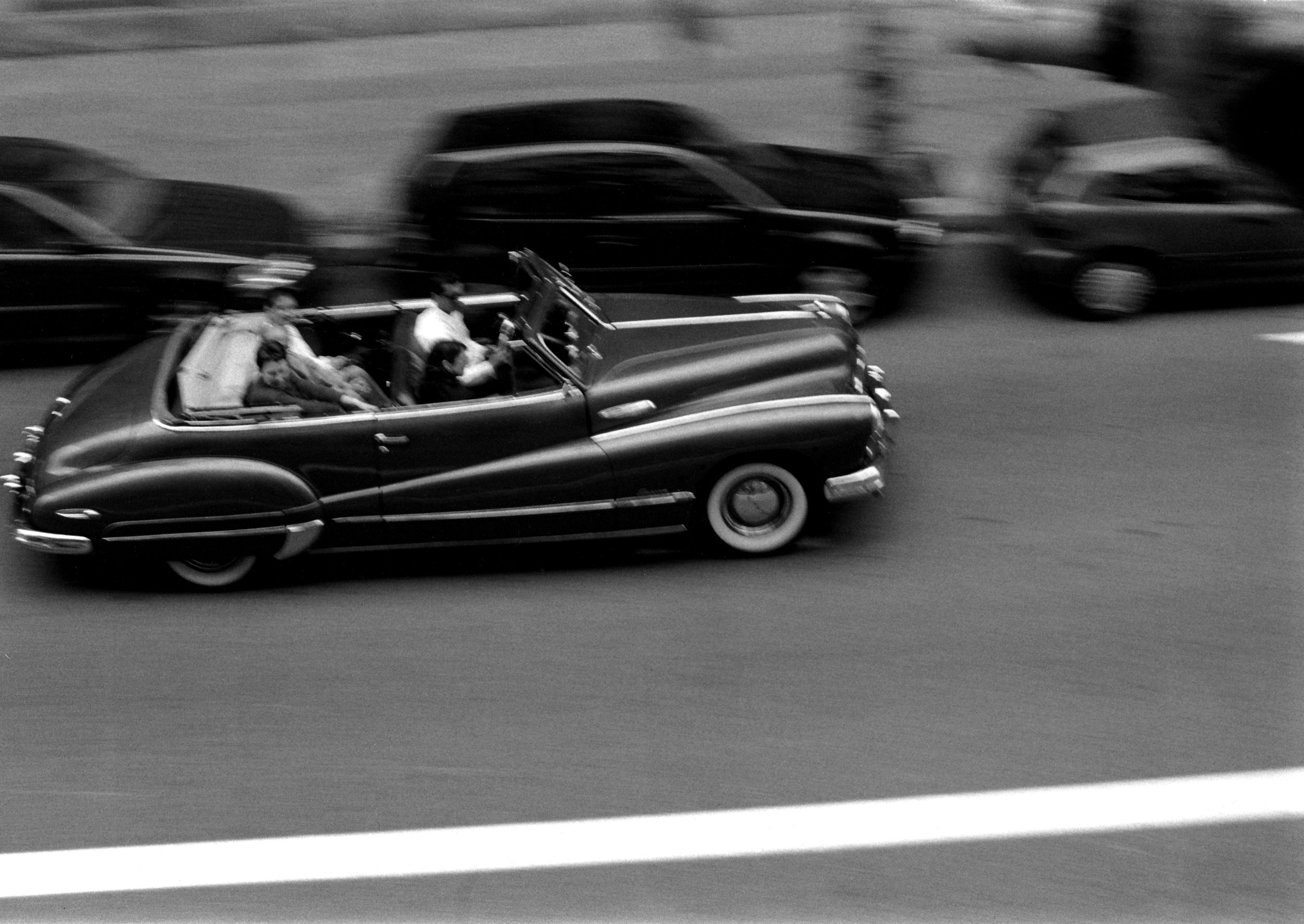 Old classic car, Barcelona, 2005