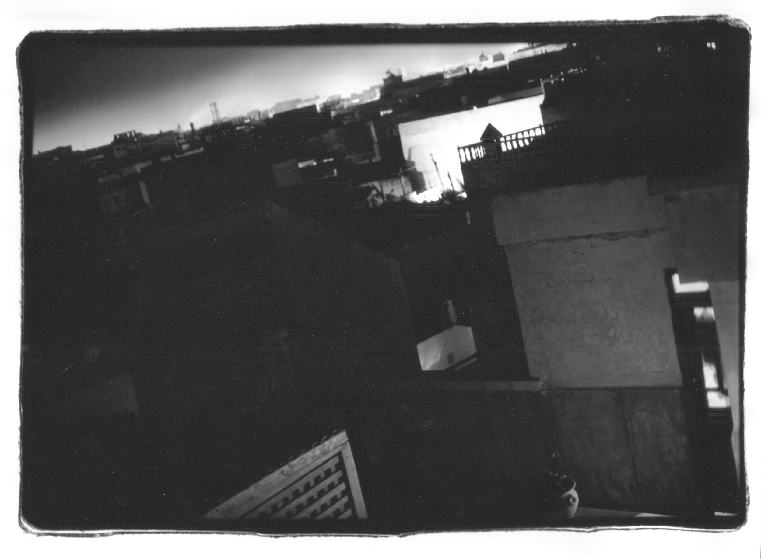 Rooftops at night, Morocco, 2012