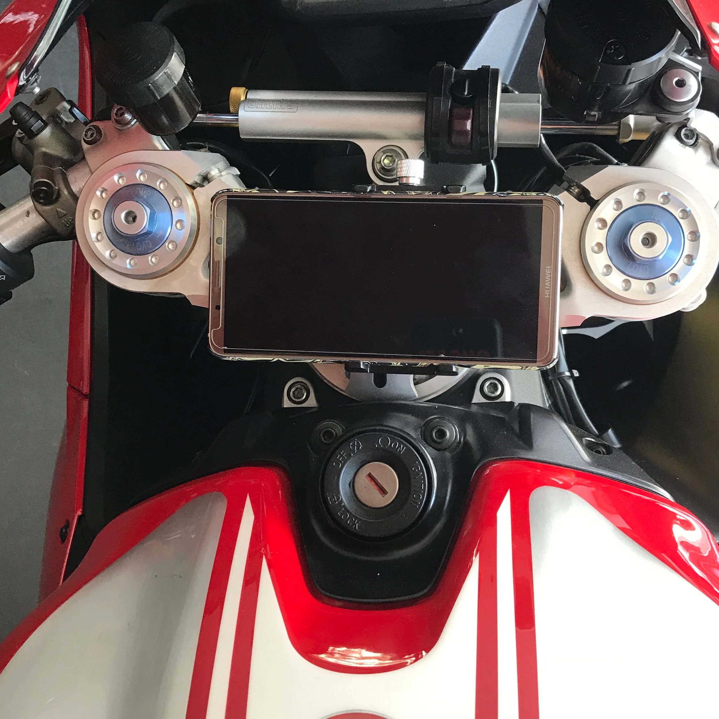 ducati 848 phone mount