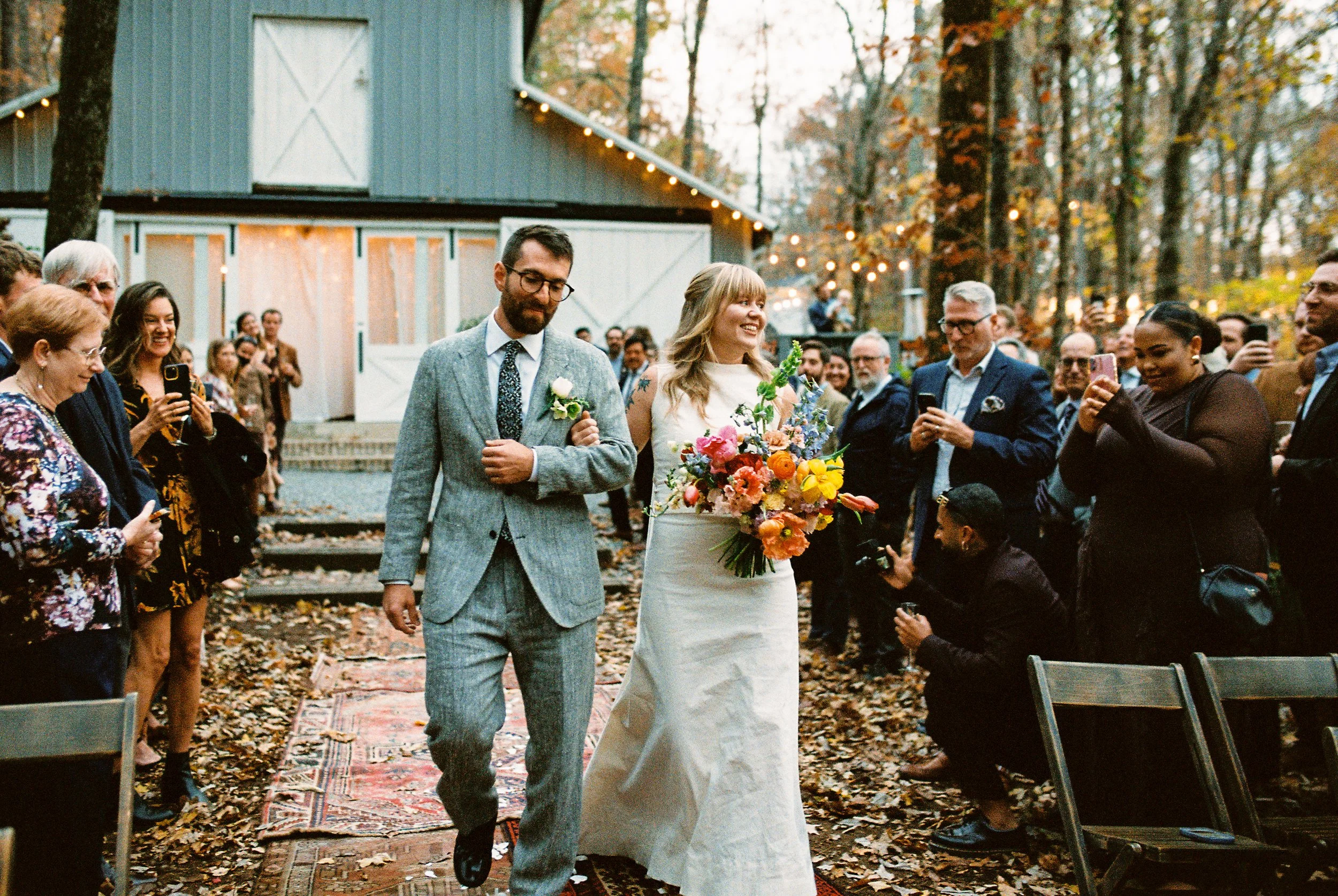 Intimate Fall Wedding at Oakleaf Cottage