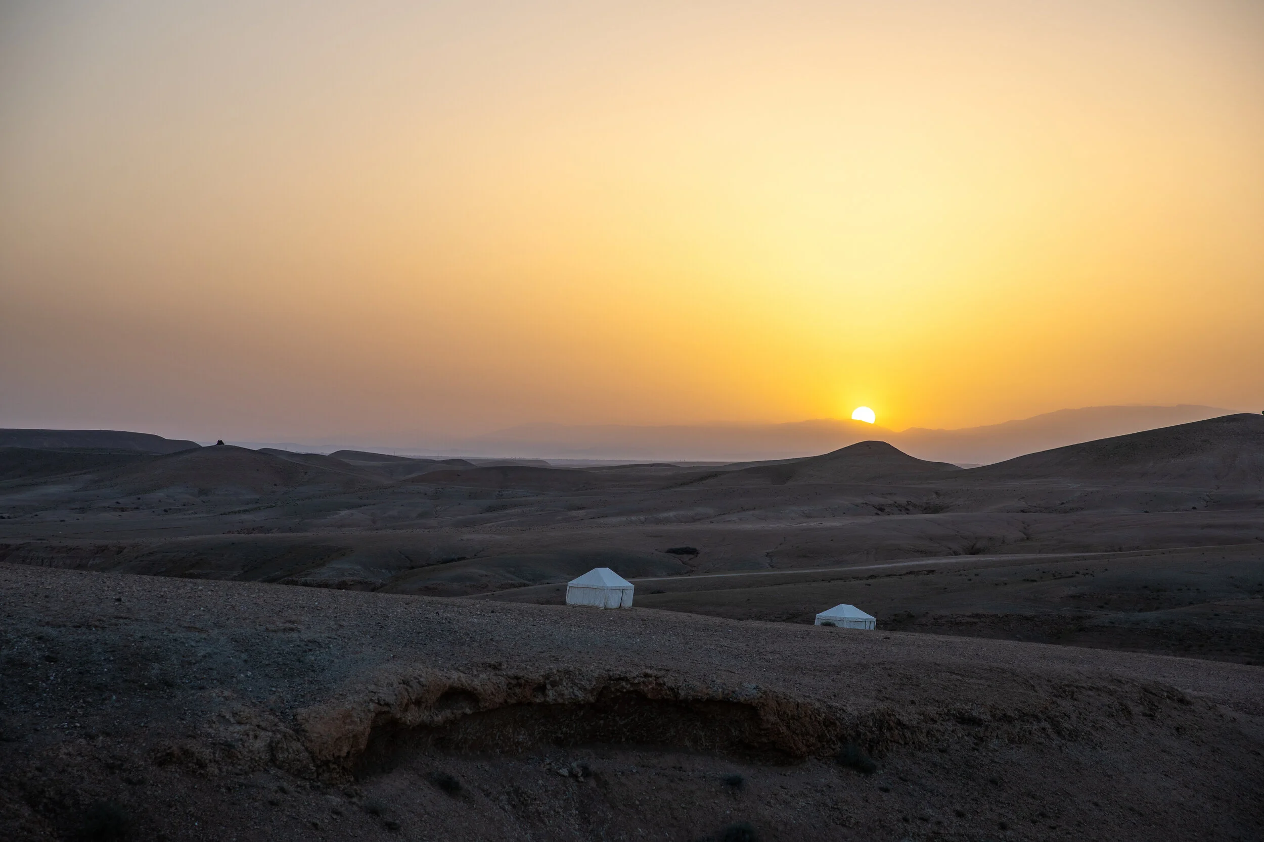 Sunset in the desert