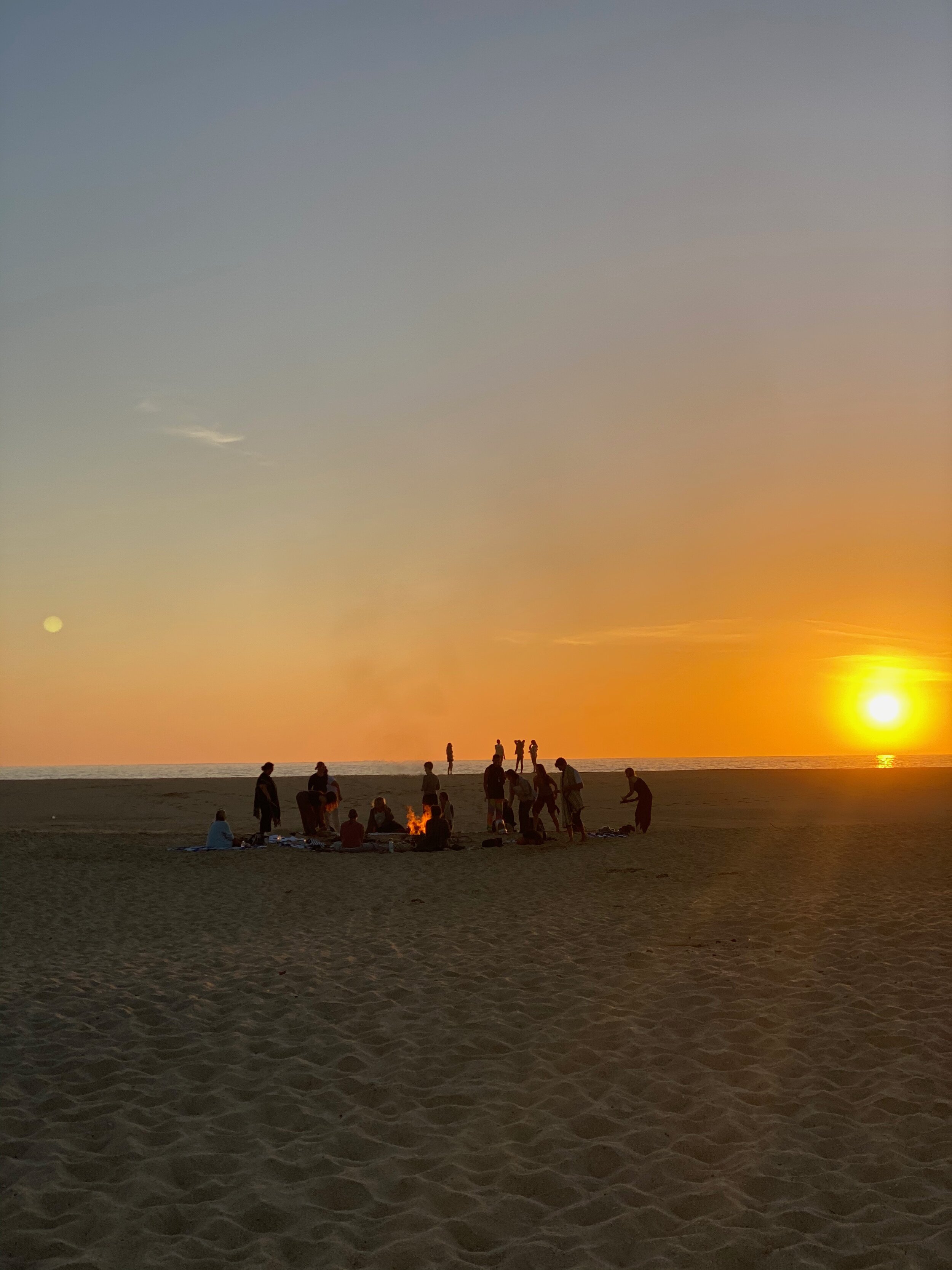 Sunset beach bonfire Yandara (Copy)