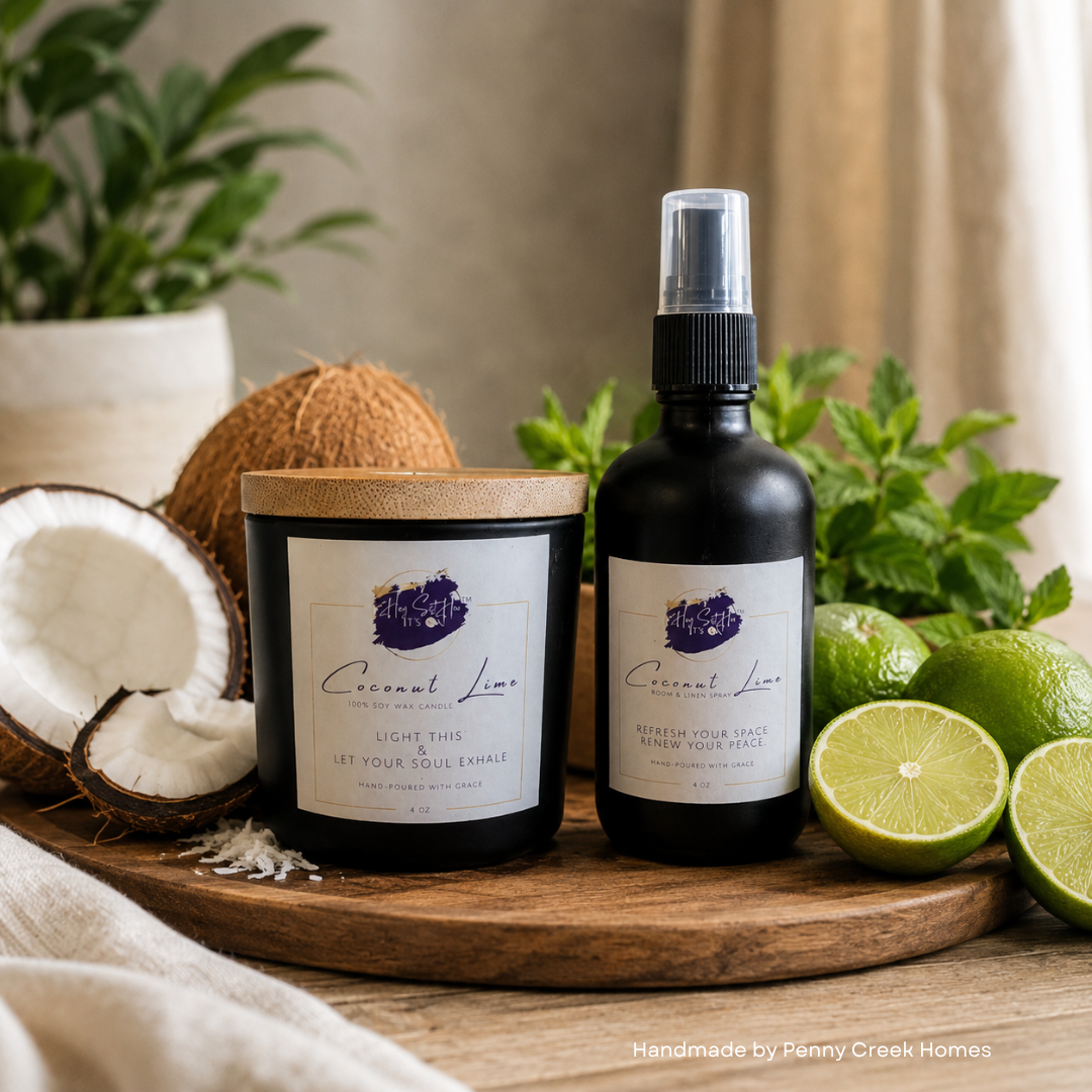HSIO - Coconut Lime Candle + Linen Spray Bundle
