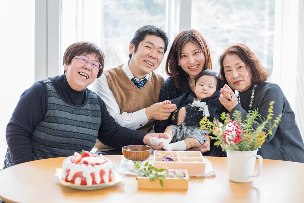 お食い初め 百日祝い の出張撮影 Famm出張撮影