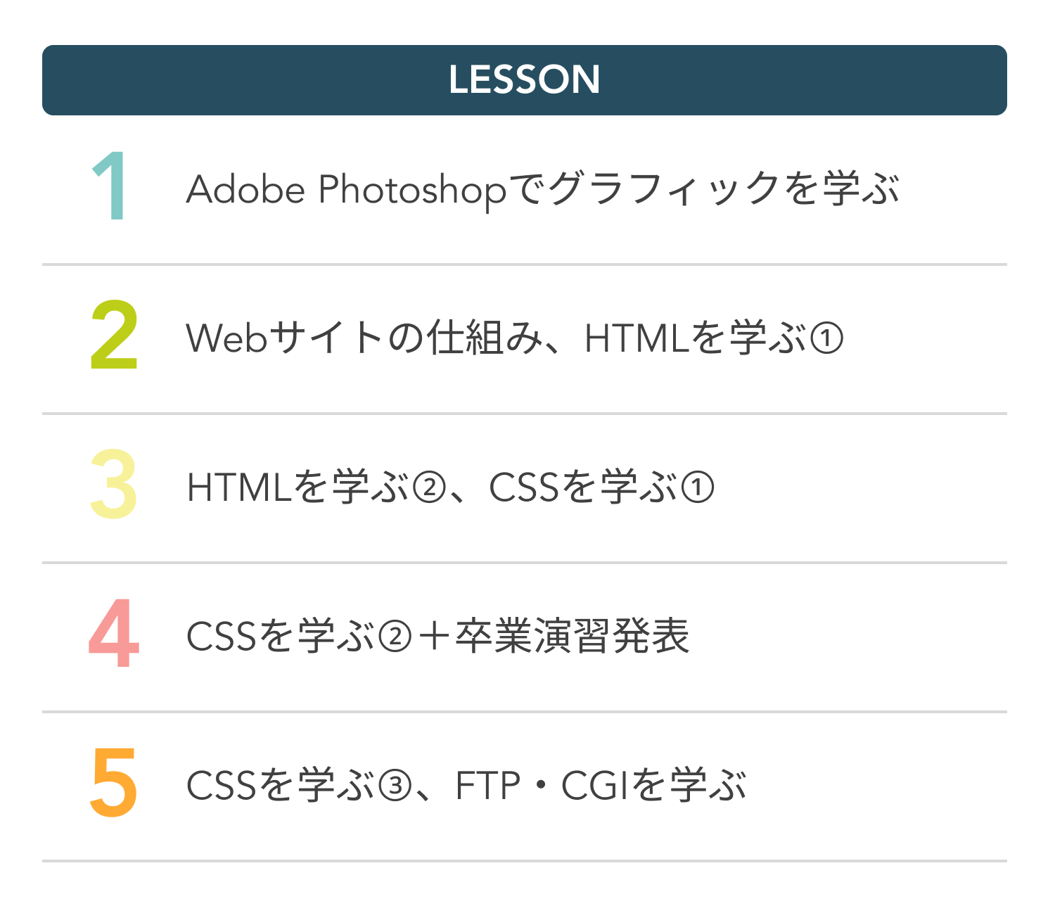 講座で学べる内容