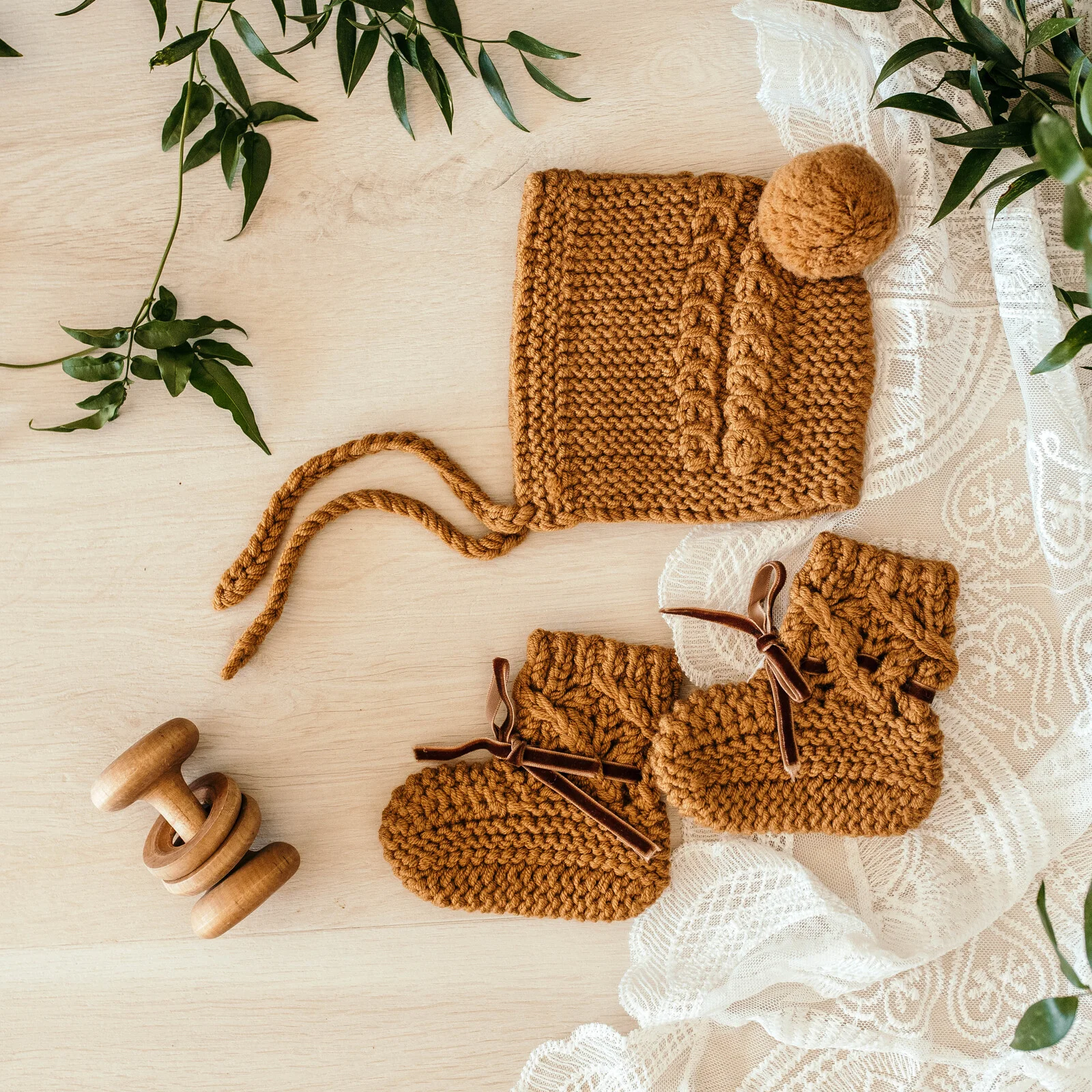 bonnet and booties bronze 2.jpg