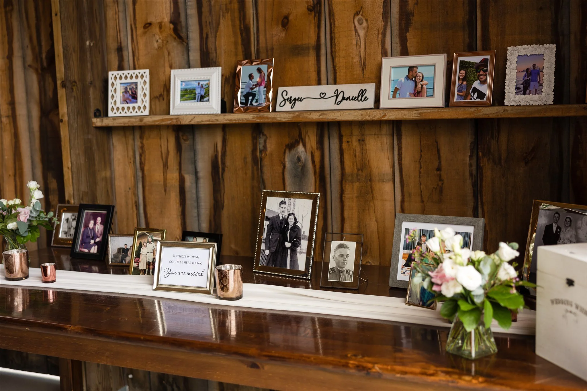 Welcome table at Calamus Estate Winery