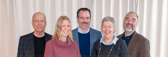 Fra venstre: Tellef Kvifte, Ida Habbestad, Ole Aastad Bråten, Kjærsti Gangsø og Johan Einar Bjerkem Ikke tilstede: Sigrid Moldestad