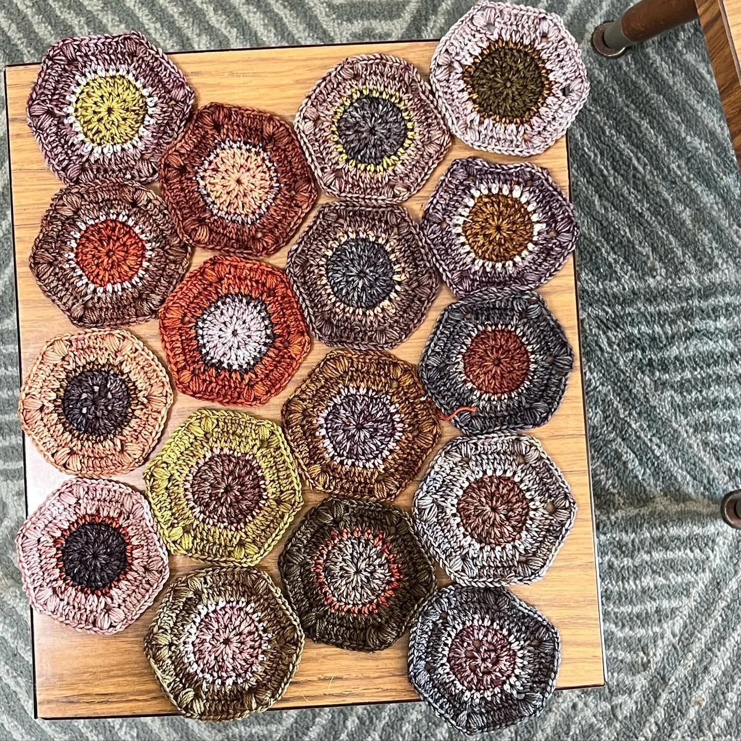 I&rsquo;ve had this beautiful advent collection of mini skeins from @unionfibre for a few years now. It&rsquo;s so good I&rsquo;ve always been too scared to use it. This week I finally decided to wind up all the skeins. Not sure what is going to beco