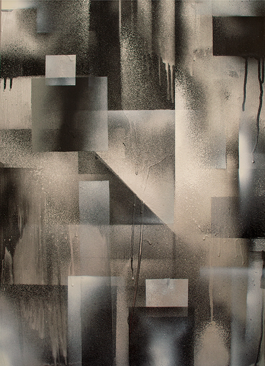  Spray paint on 3mm aluminium Panel, 70 x 50 (2022) 