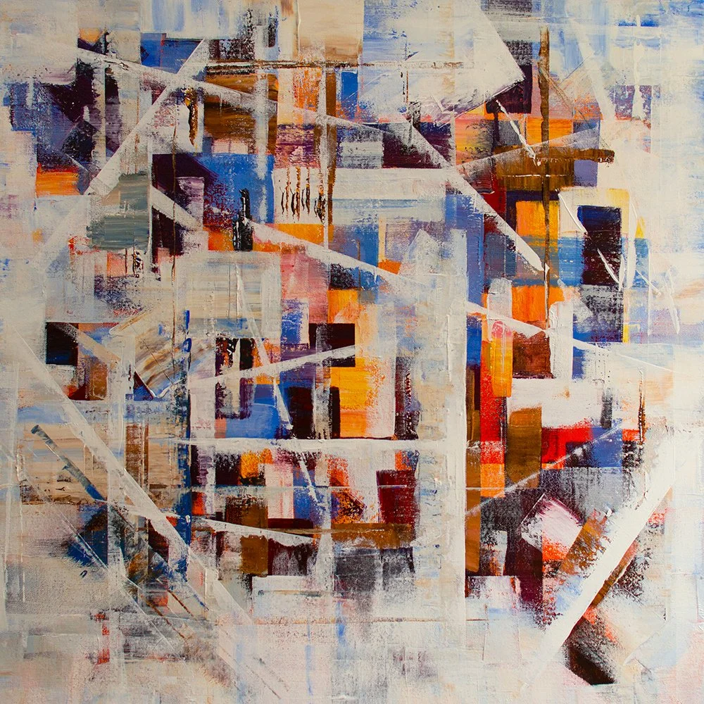  Acrylic on canvas, 70 x 70 x 2.5cm unframed (2023)    *Sold   