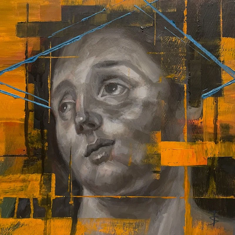  Oil on board, 25 x 25cm (2024) 