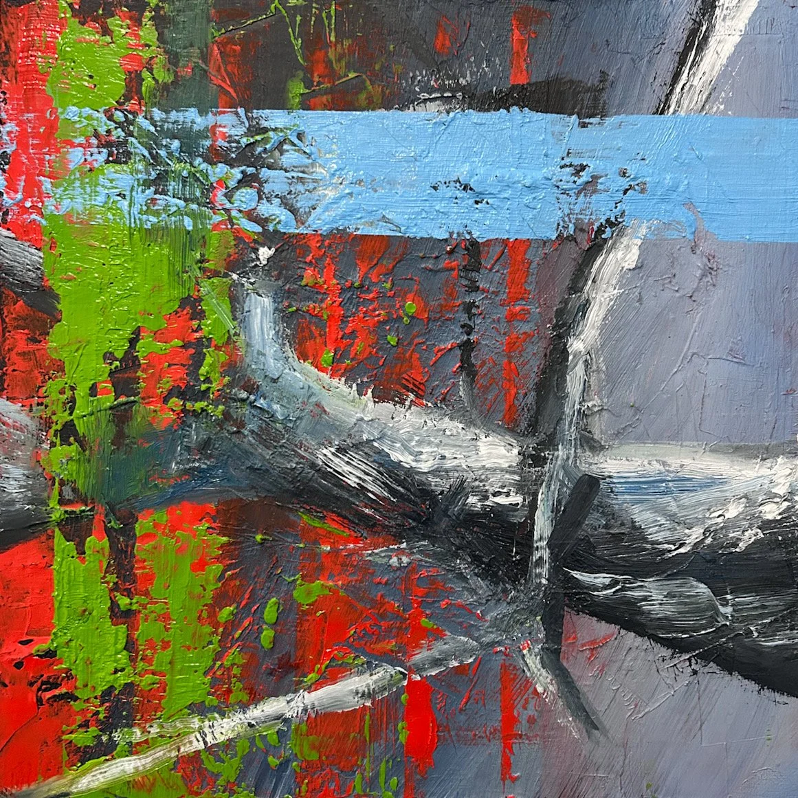  Oil on board, 10 × 10 inches (2026) 