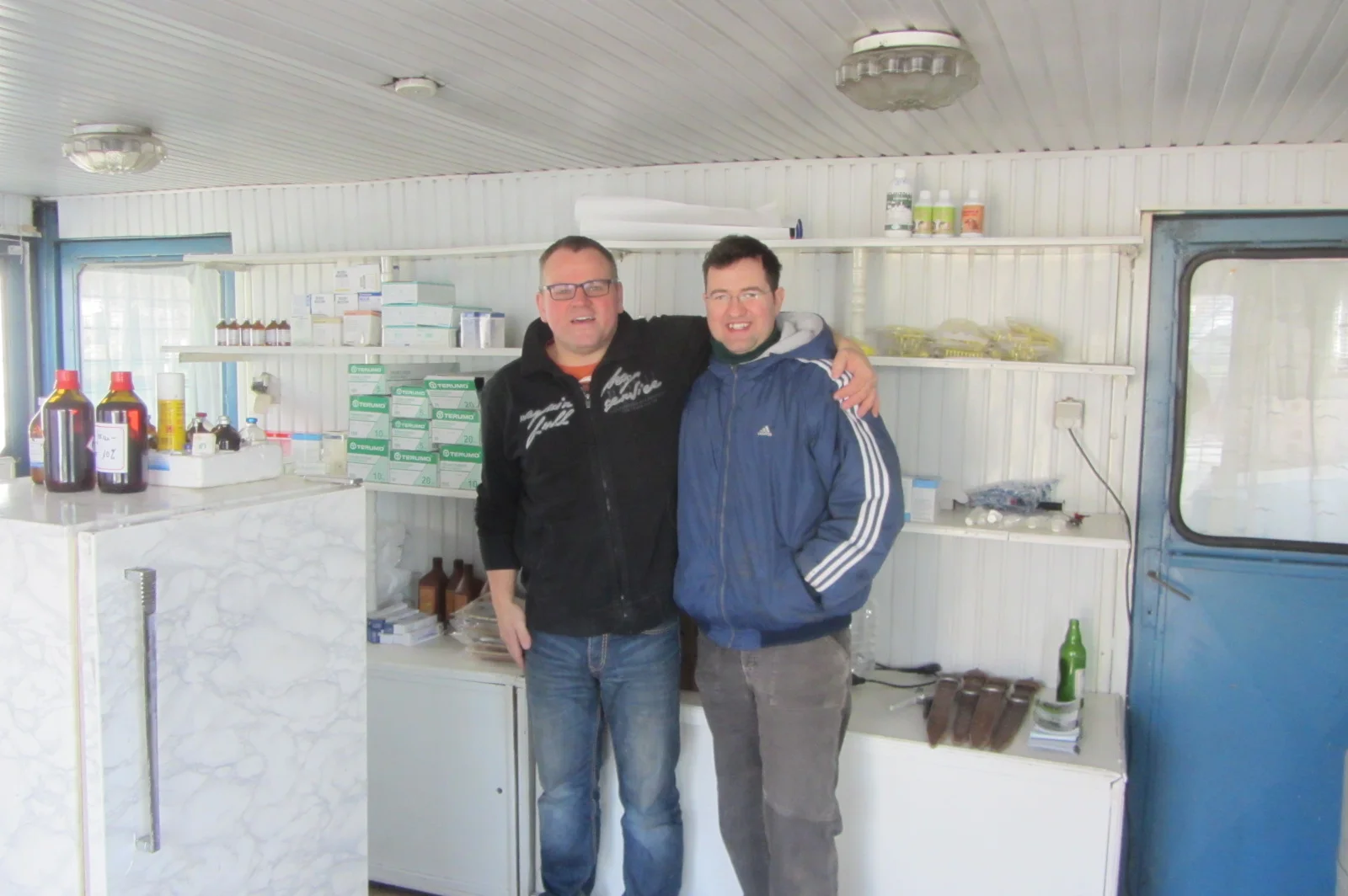 Markus Raabe und Dr.Alexander in der neuen Equiwent-Station.