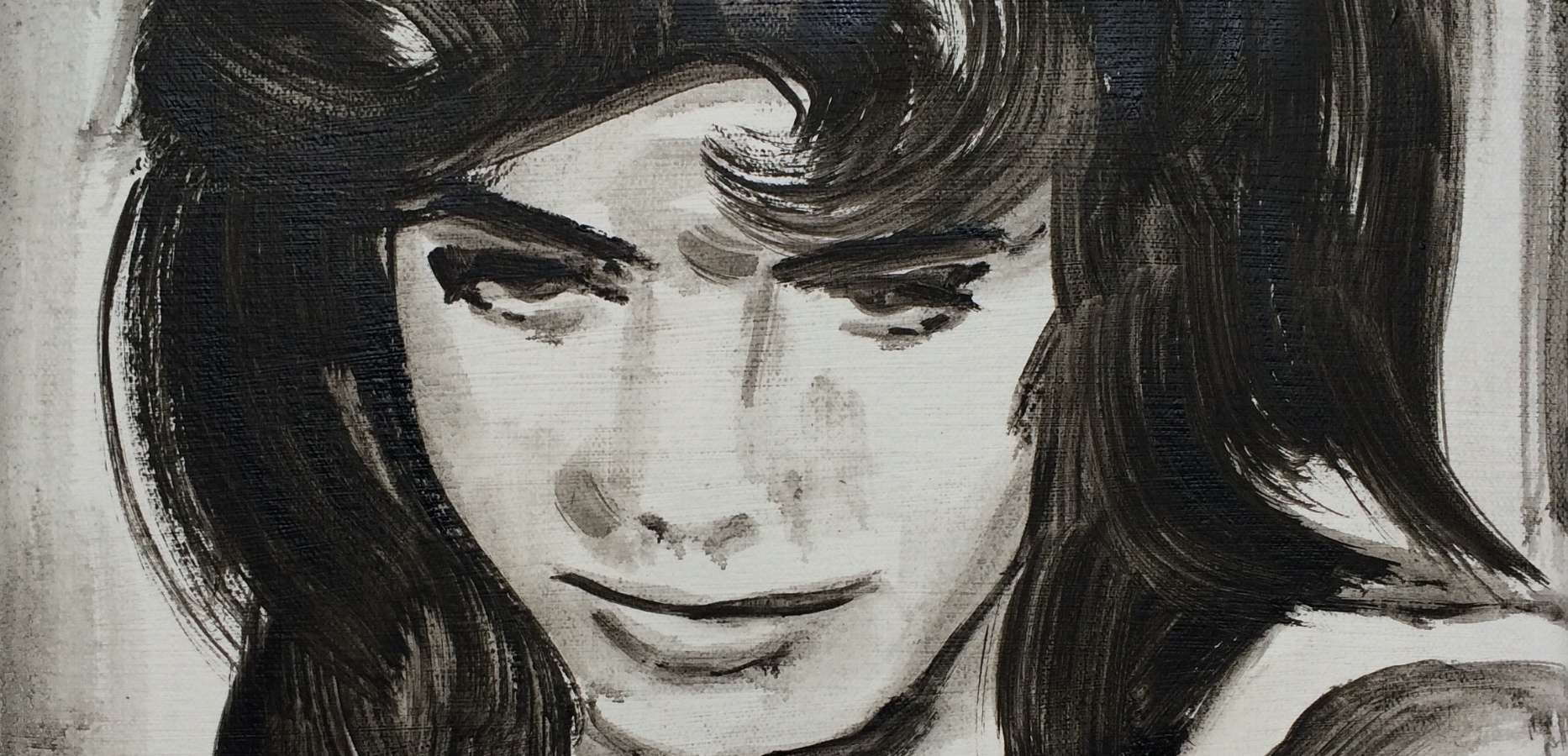 Billie Whitelaw, Charlie Bubbles (1967 ), (detail), 2012, oil on canvas, 50x50cm,