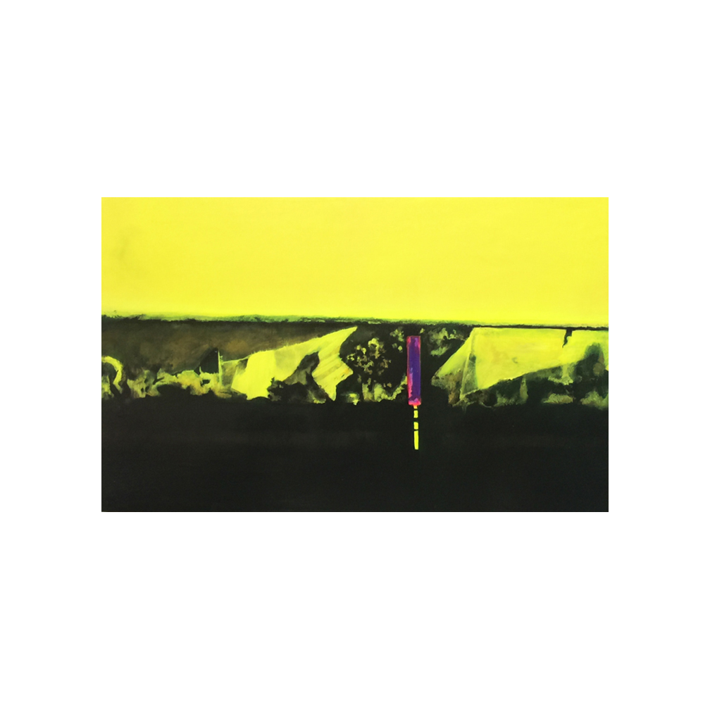 leicester square yellow_70cm x 120 cm _oil on alluminium_2015.jpg
