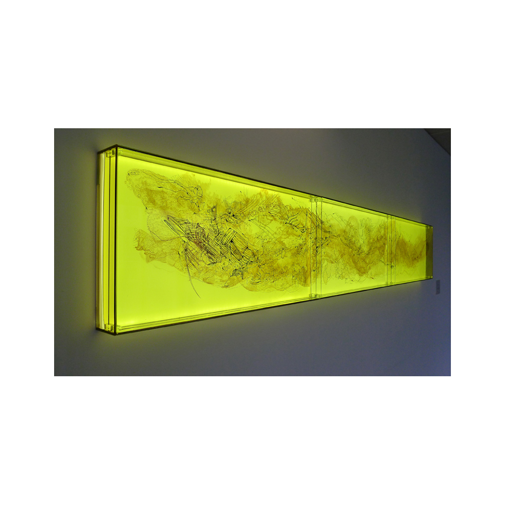 05_Oriental Luminescence_Ashen Landscape_detail_300cm x 46 cm x 10 cm _Three layers of painted and fired glass with LED light panel_2012.jpg