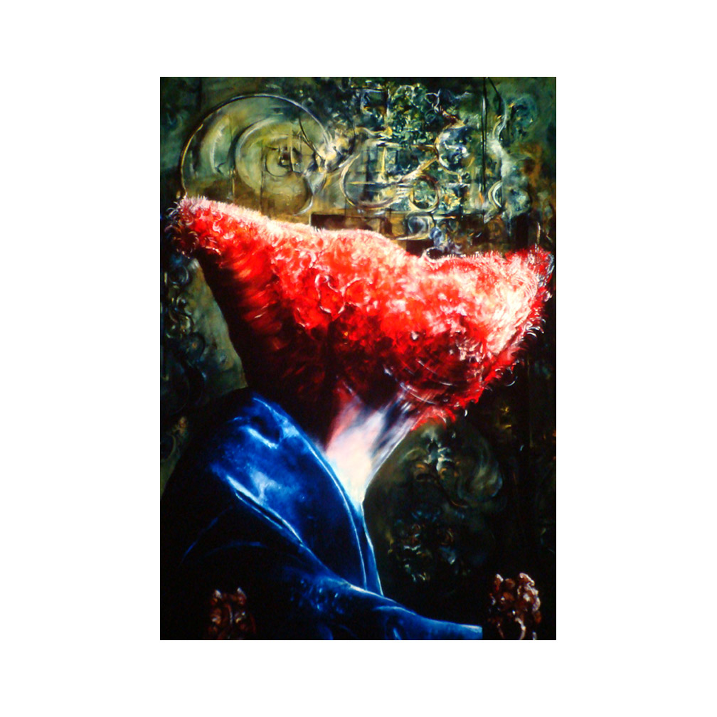 20_Lady in a Red Hat #4_After Vermeer_ oil on canvas_280 cm x 140 cm_ Private Collection LA_1996_email.jpg