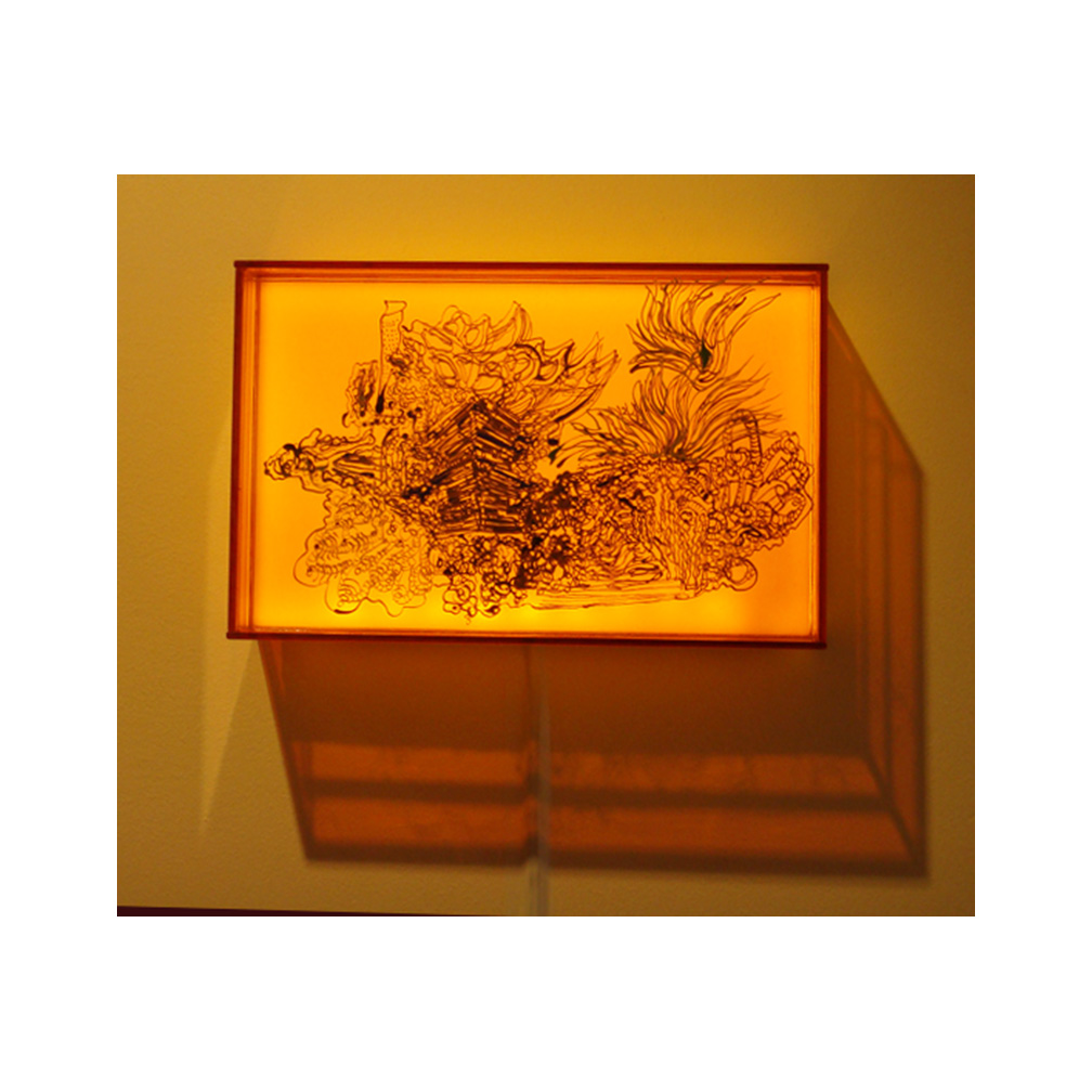12_Luminous 7_Three layers of painted and fired glass with LED light panel_20 cm x 13 cm x 5 cm_ _private collection UK_2011.jpg