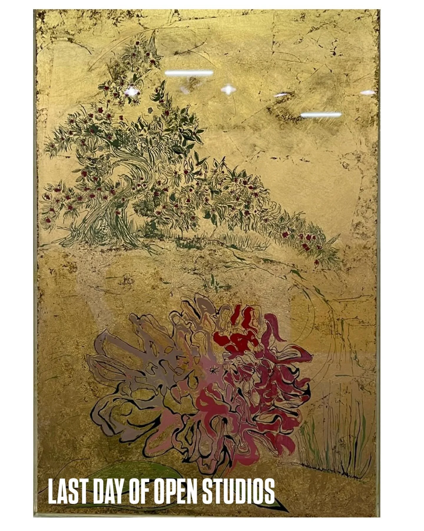 Last day today 12-6pm! @cockpitstudios in Bloomsbury. It&rsquo;s been an amazing few days and so grateful for all the support and sales.
Here are a few images of my work I&rsquo;m showing. Which include the new reverse glass paintings, roundel orname