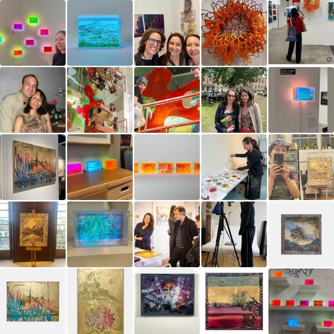 ✨ Happy New Year ✨
I&rsquo;ve spent today looking back over 2025 and wanted to say a huge thank you to everyone who exhibited my work, supported me through sales, or simply liked and shared my posts &mdash; you truly kept me going.
	1.	Year in a grid