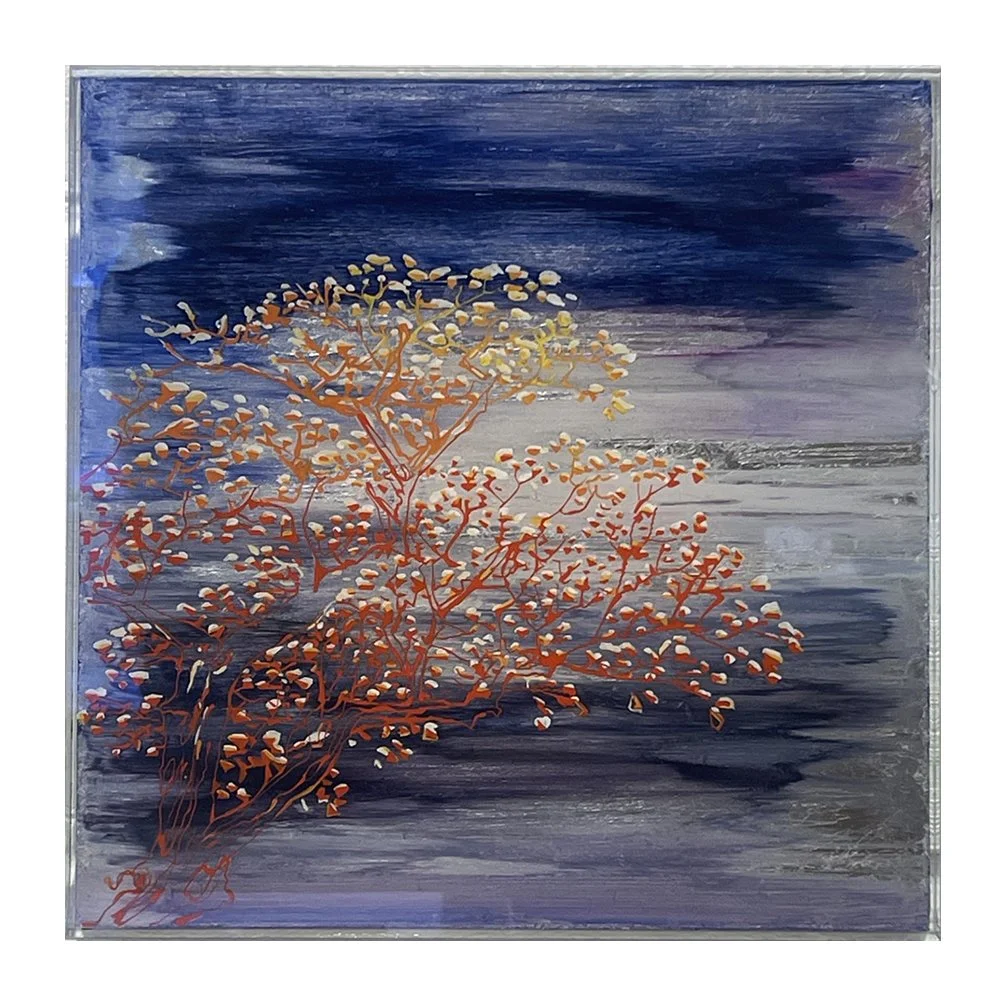 Orange Tree
30 x 30 cm
Reverse glass painting with gold leaf
2026