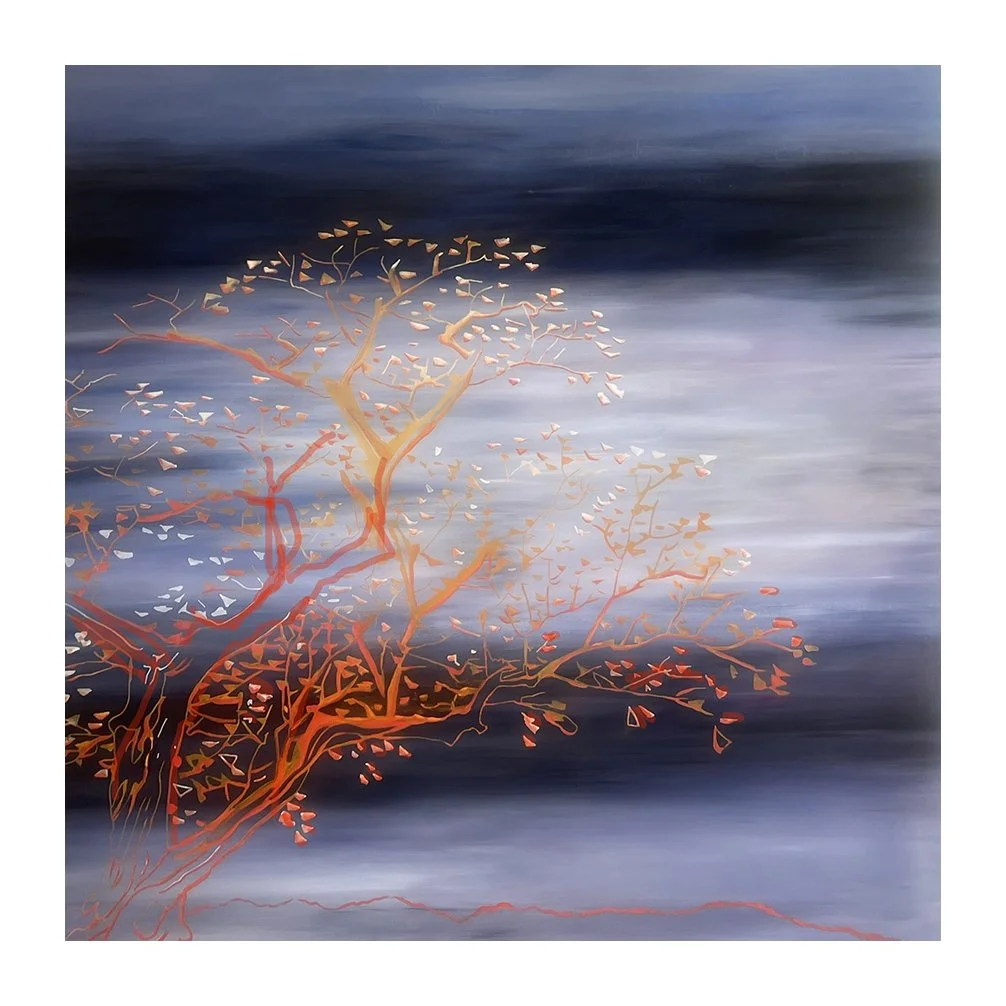 The Proposal  - Orange Tree
Oil on aluminium 
125 x 125 cm 
2026 