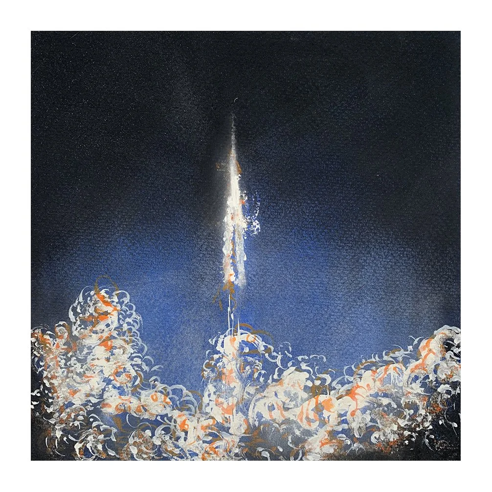 Rocket Launch_20 cm x 20 cm _mixed media on paper_2020.JPG