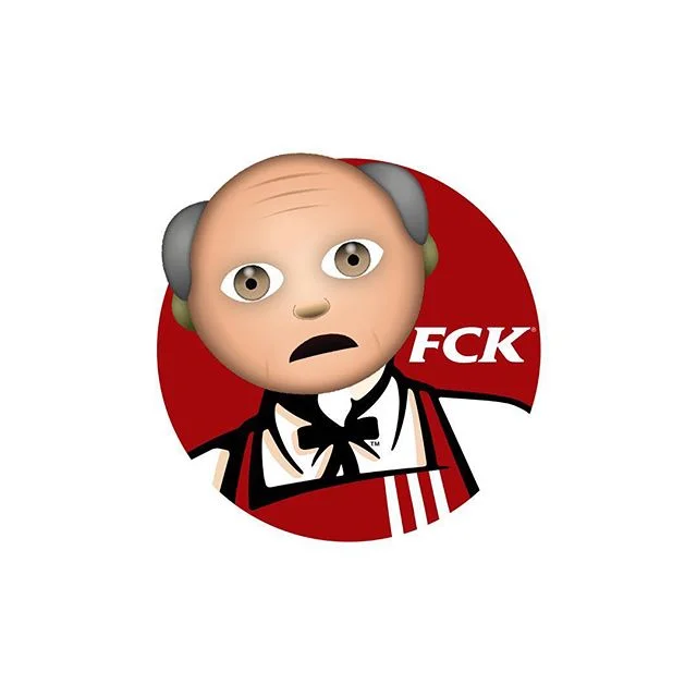 Apologies don't bring back finger lickin' chicken 🍗
.
.
.
@kfc_uki 
#kfc #chicken #kentucky #uk #unitedkingdom #chickenshop #logo #fanart #emoji #design #brand #illustration #picame #itsnicethat #graphicdesign #picoftheday #photooftheday #flatdesign