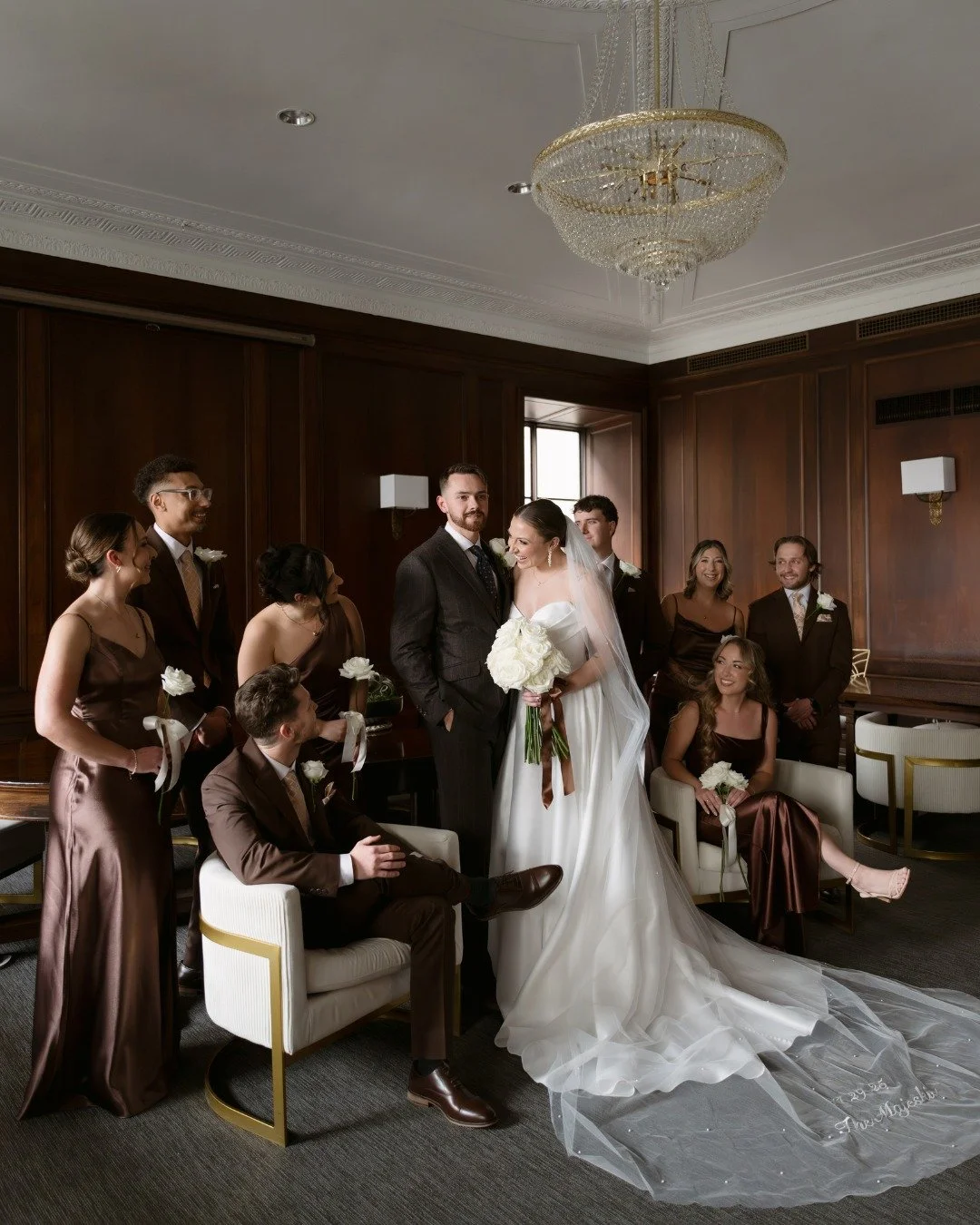 love in the parlor🤎

venue: @arborvenues @arbormidtown
photographer: @fayekolkmann
videographer: @everworksfilms
florist: @eriewayflowers
hair &amp; makeup: Hair by Reanne @giadoesmymakeup