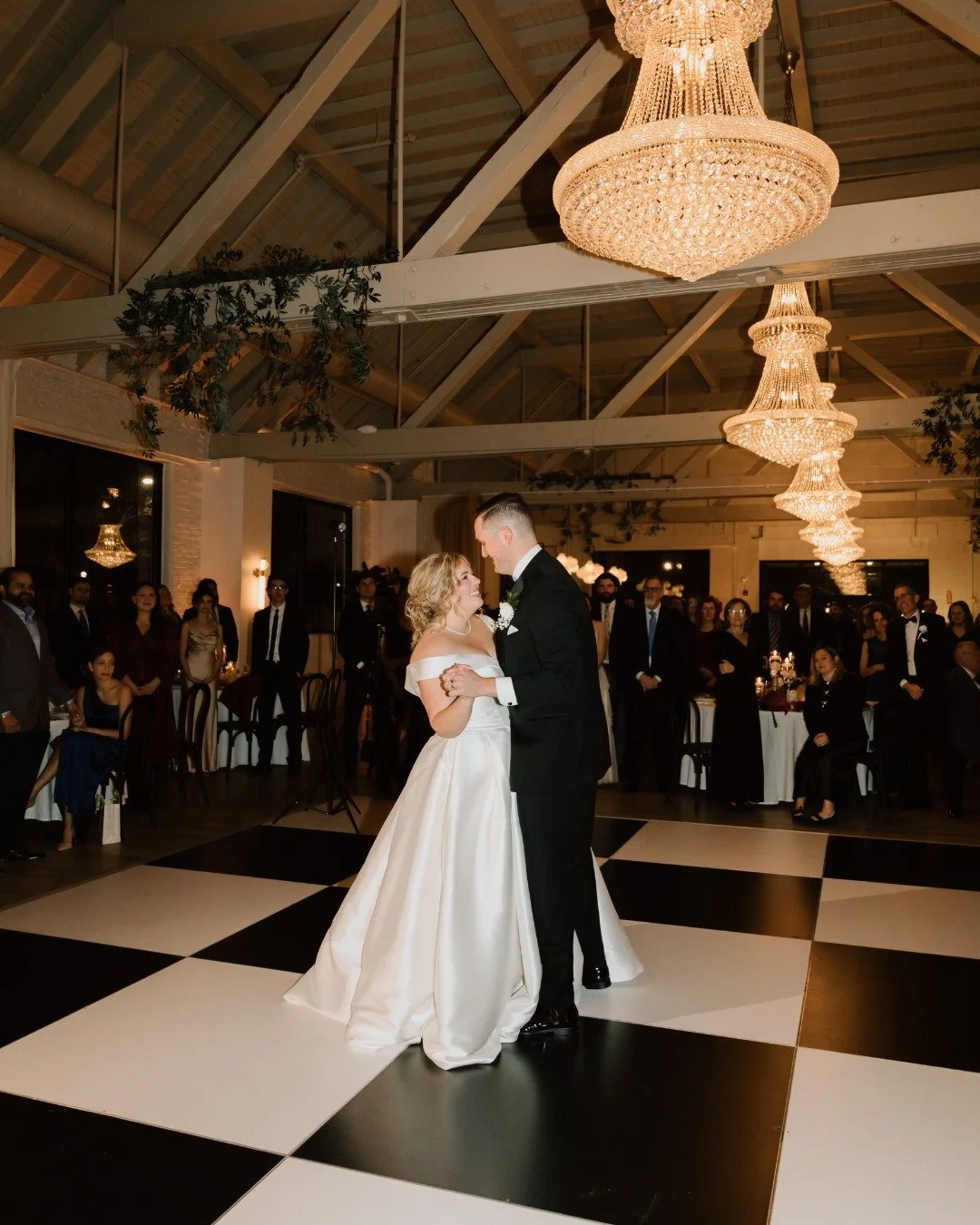 this is your sign to add the dance floor! 🪩🖤

venue: @arborvenues @thearborloft
photographer &amp; videographer: @jessicayothersphoto_film
hair &amp; makeup: @erinhillsmakeupartistry + Jamie Norton
dj/band: @marqueeevents_
rentals: @mccarthyevents 