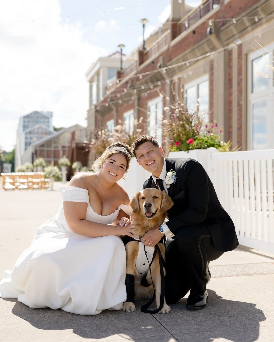 the bestest man🐶🖤

venue: @arborvenues @arborattheport
photographer + videographer: @cyruscreativephotovideo
florist: @shannonsbutterfliesblooms
hair &amp; makeup: Heidi + @giadoesmymakeup
dj: @encoreevents
rentals: @agathico
