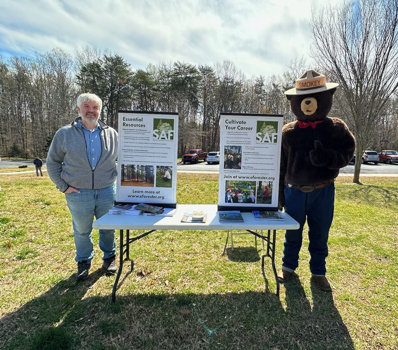 NC Division Chair, Nathan Gatlin, at Arbor Day Event