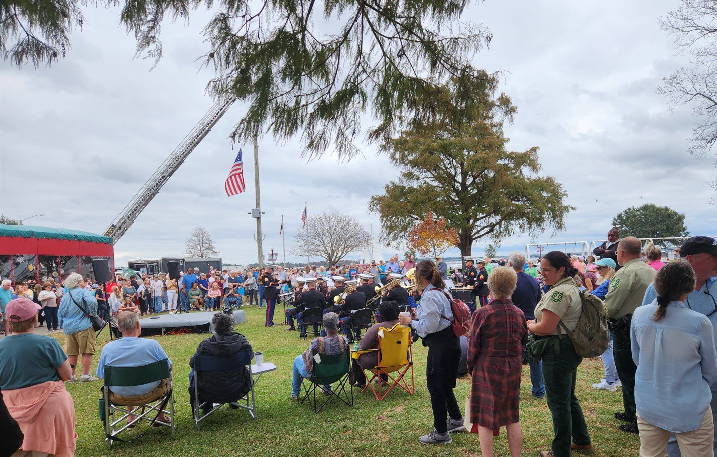 U.S. Capitol Christmas Tree presentation at New Bern, NC.