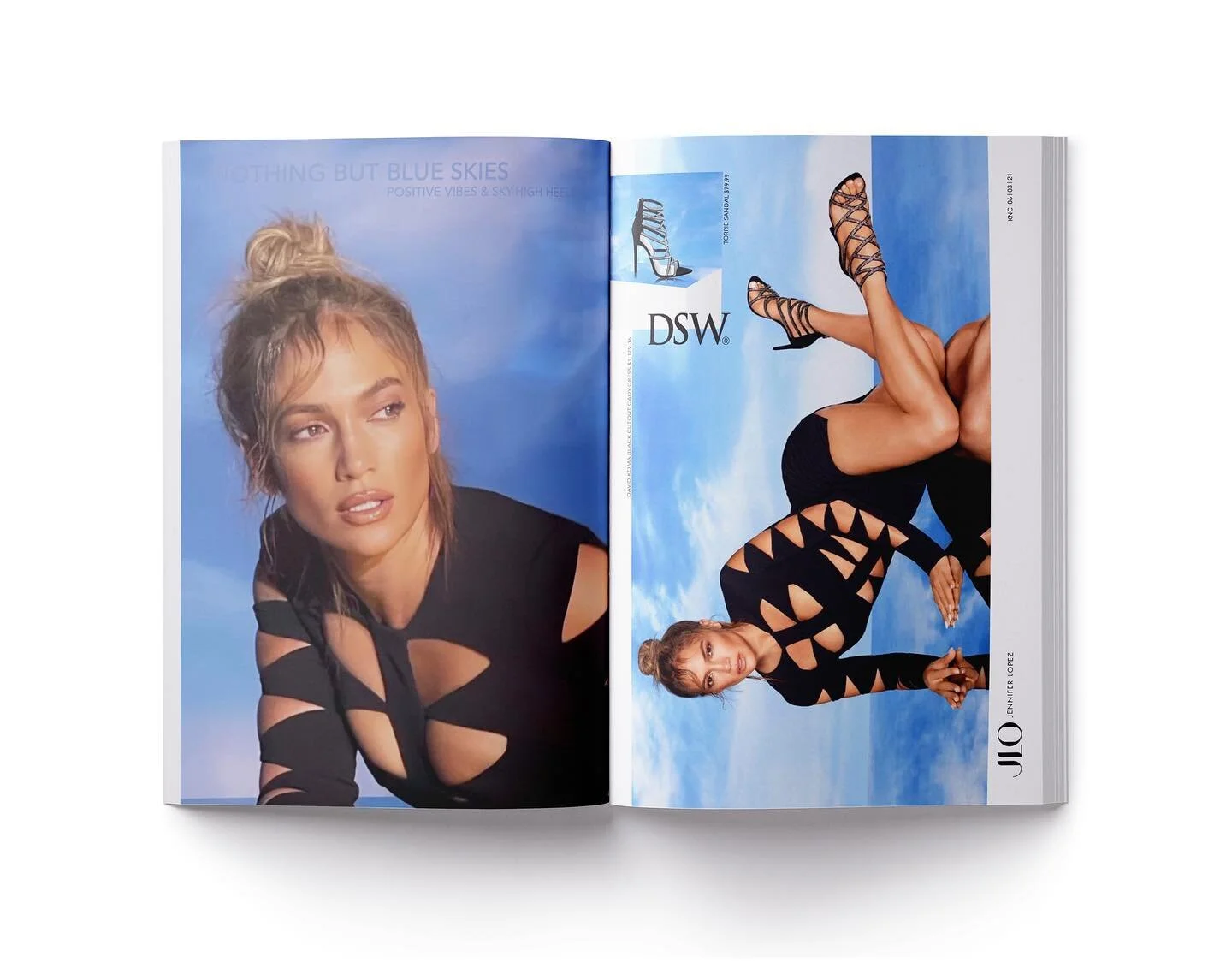 @jlo&rsquo;s #JLOJenniferLopez spring collection is available now at @dsw 💙 I loved the photographs so much I wanted to create an editorial spread with some of the campaign photos taken by @richardburbridge 📷 so here it is☺️ Go check out Jen&rsquo;
