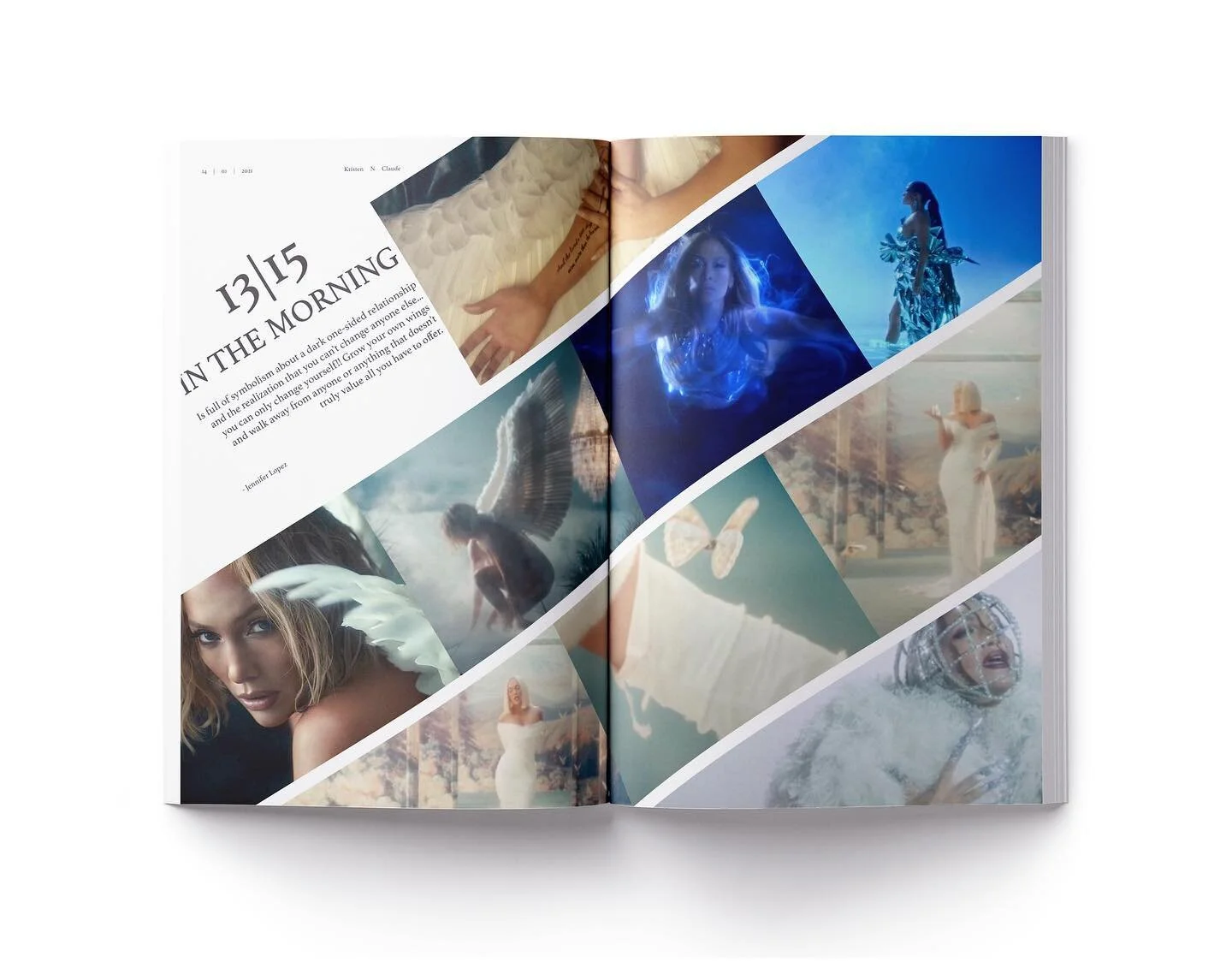 The #InTheMorning music video is OUT OF THIS WORLD✨🦋🧜🏼&zwj;♀️👼🏼 I decided to create an editorial layout inspired by the video because the visuals, the outfits, the message behind the song/vid and @jlo herself are just so beautiful👑 I love EVERY