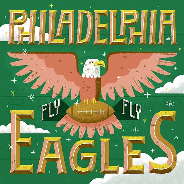 I&rsquo;m not a football fan by any means but I&rsquo;m happy the Eagles are in the Super Bowl! 🏈 
#superbowl #eagles #flyeaglesfly #phily