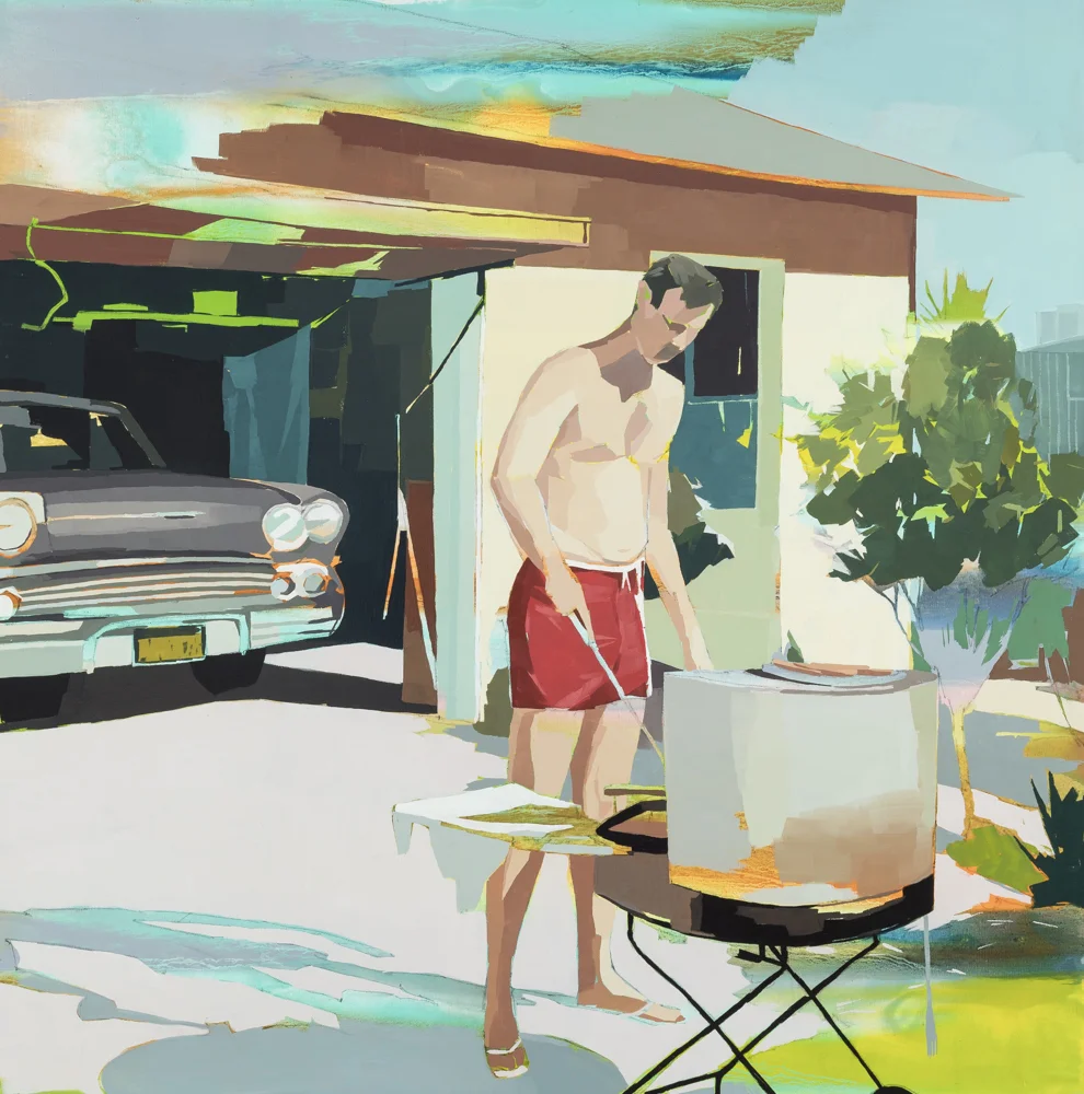 Franks Grilling in the Driveway
