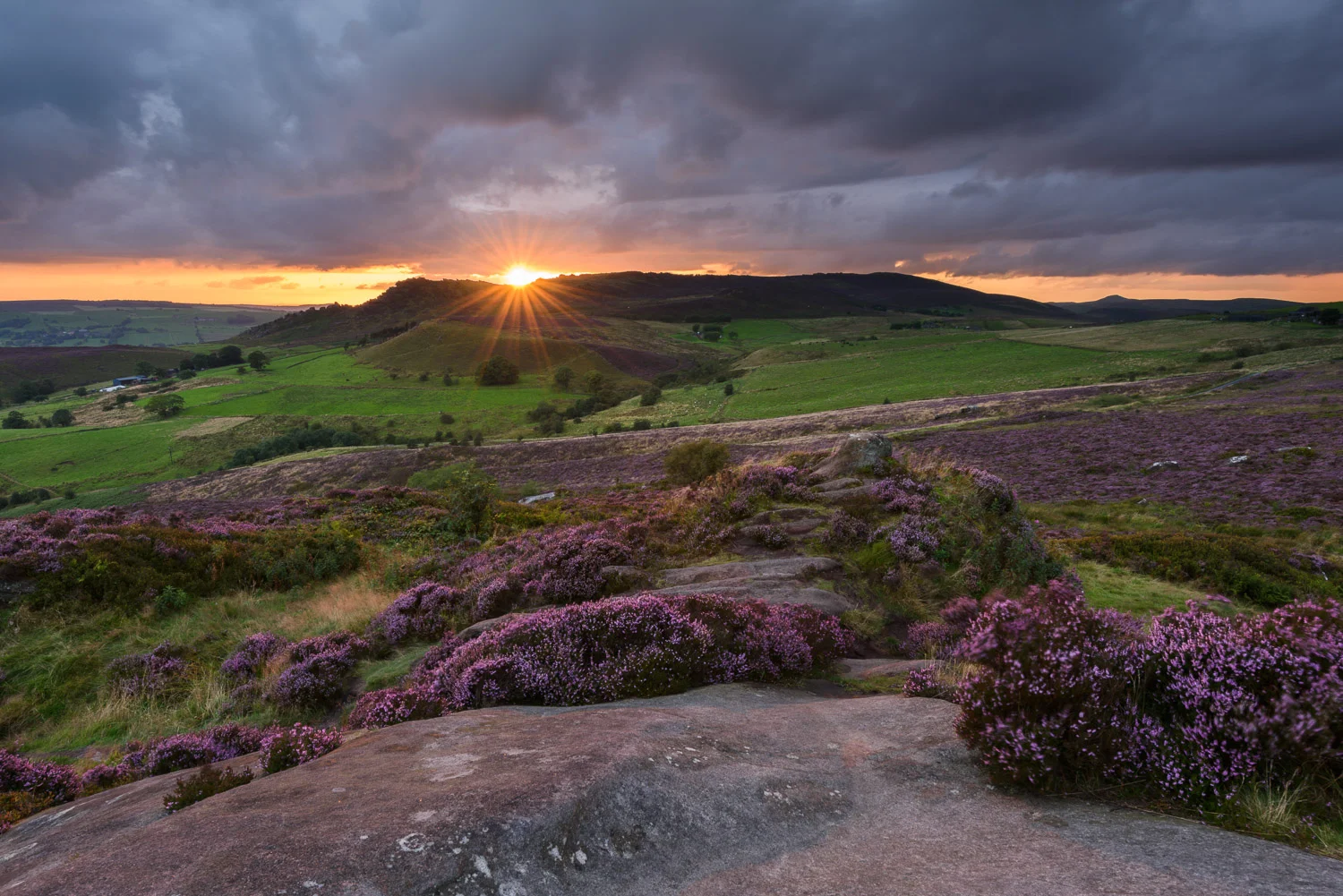 Sunset from Ramshaw Rocks