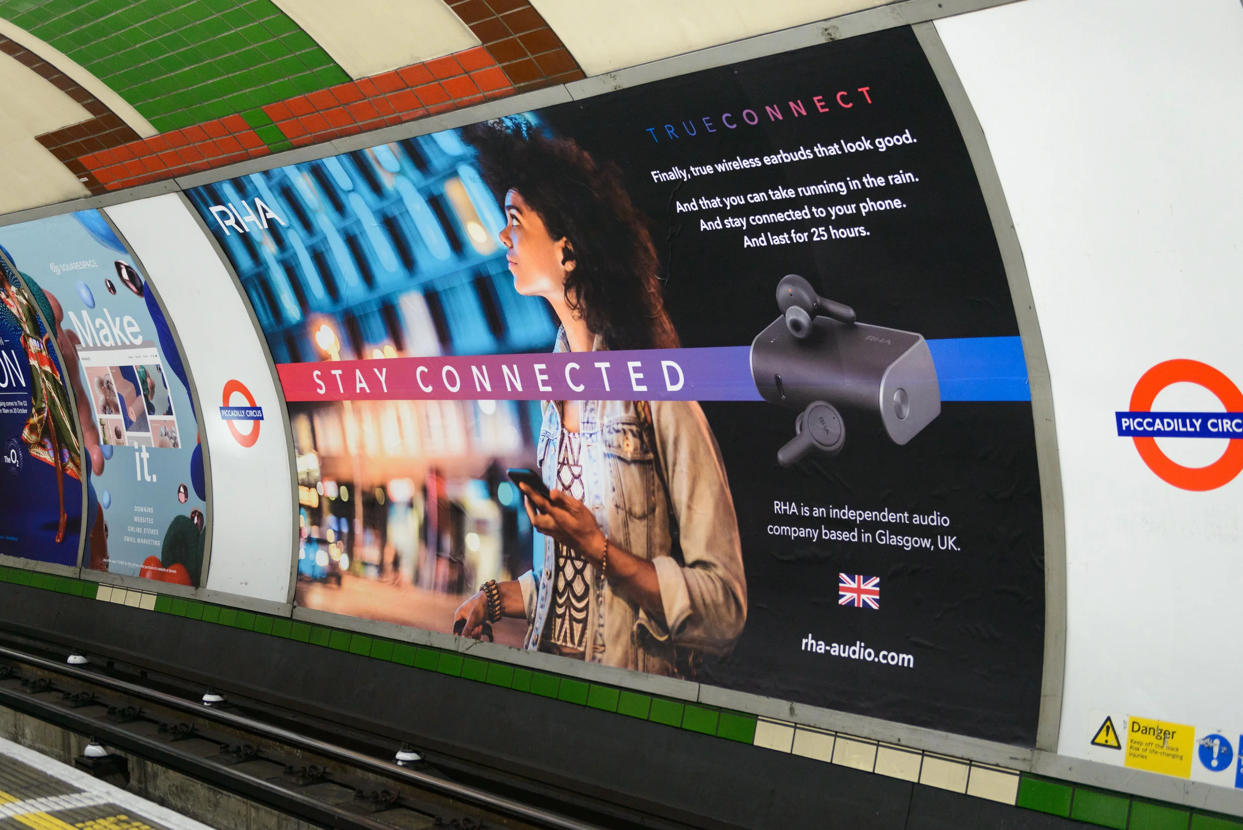 Our RHA campaign at Piccadilly Circus