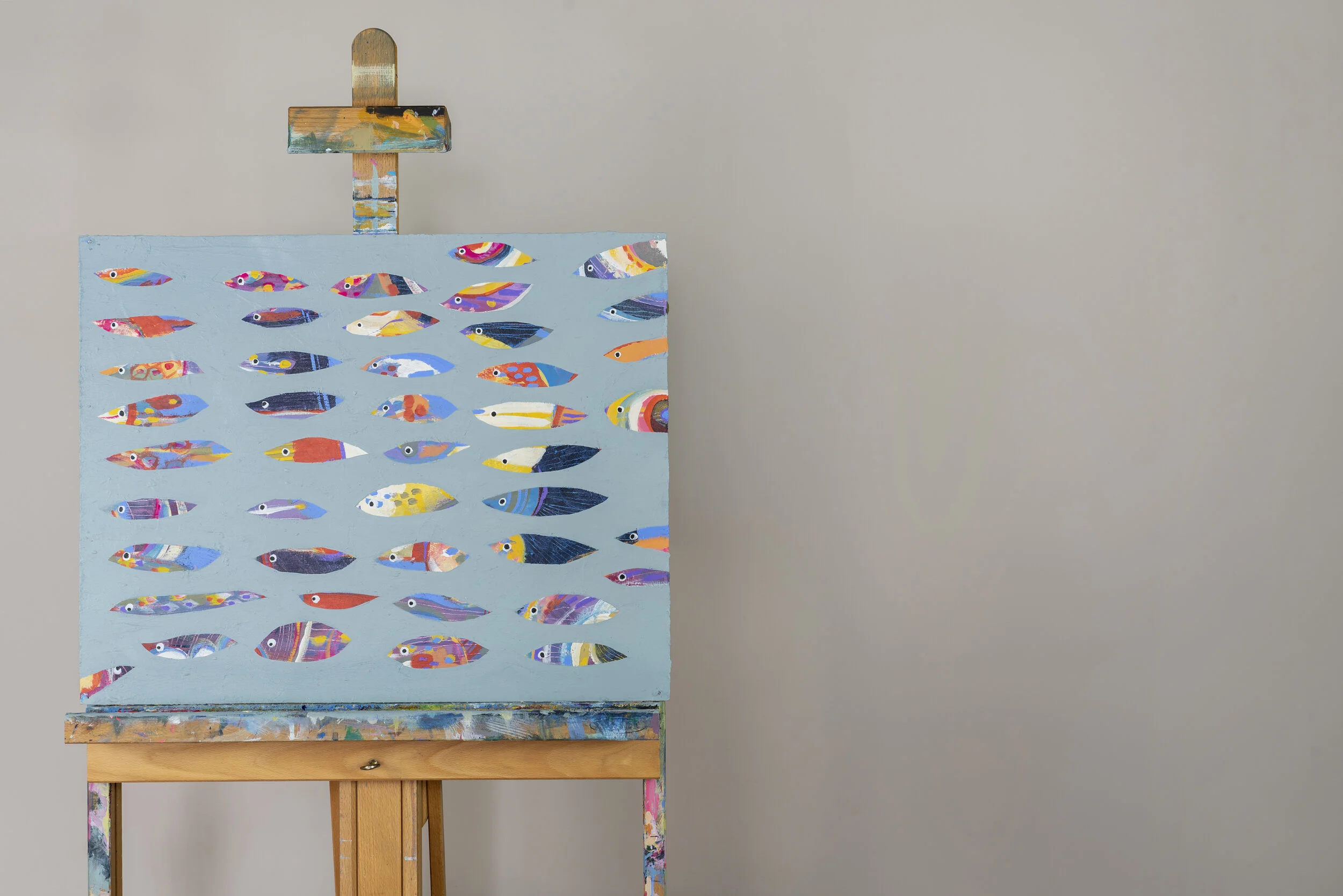 'A Little Bit Late' - Original painting on paper  - By Trudi Murray