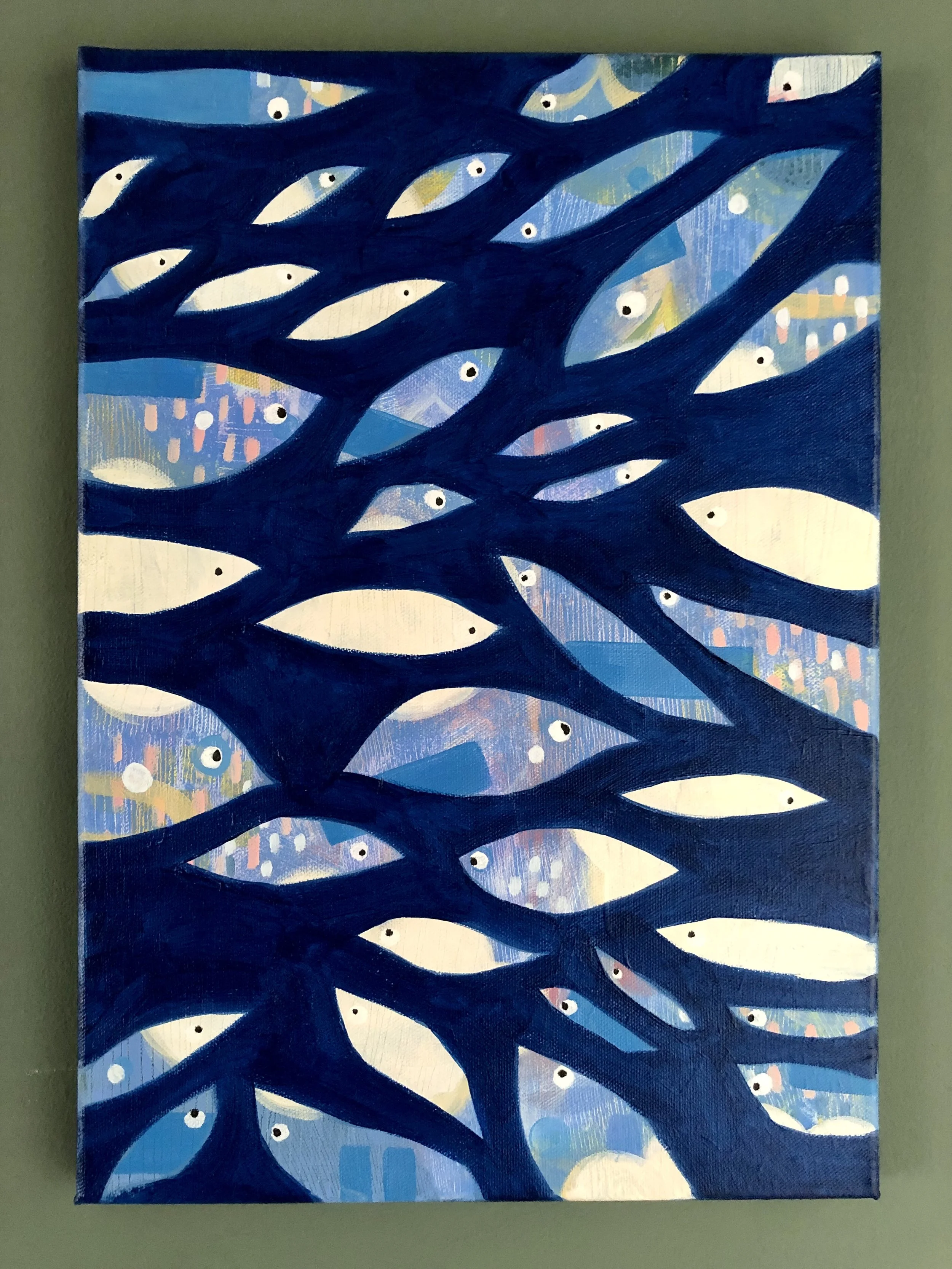 'Busy day' - original painting on canvas