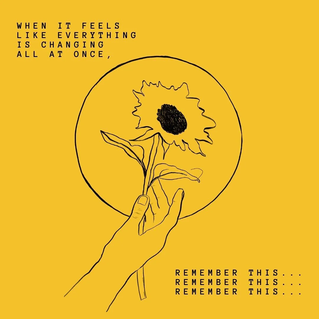 Here in this life you will feel many things. You will laugh and you will let go. You will gather stories, and you will grieve. You will be interrupted by Light. You will find gold in little things.
You will have questions that lead to answers and you will have questions you sit with for years&hellip; you will long for days to come and you will learn to find joy right here.
You will watch old things drift away and you will see new things take shape. You will look back on old years in awe of all the ways you&rsquo;ve changed.
And over and over, things will change and you might feel a little afraid&hellip; and you will also find there is grace and there is space to take this day by day.
Take heart, here in the change. You&rsquo;ll still bloom, day by day, (even when it doesn't seem that way). 
Everything will change and you will change, too... exactly in the way you were always meant to.

IIIII

This is an excerpt from this week in my app, Storyteller! I upload a series here every week wi