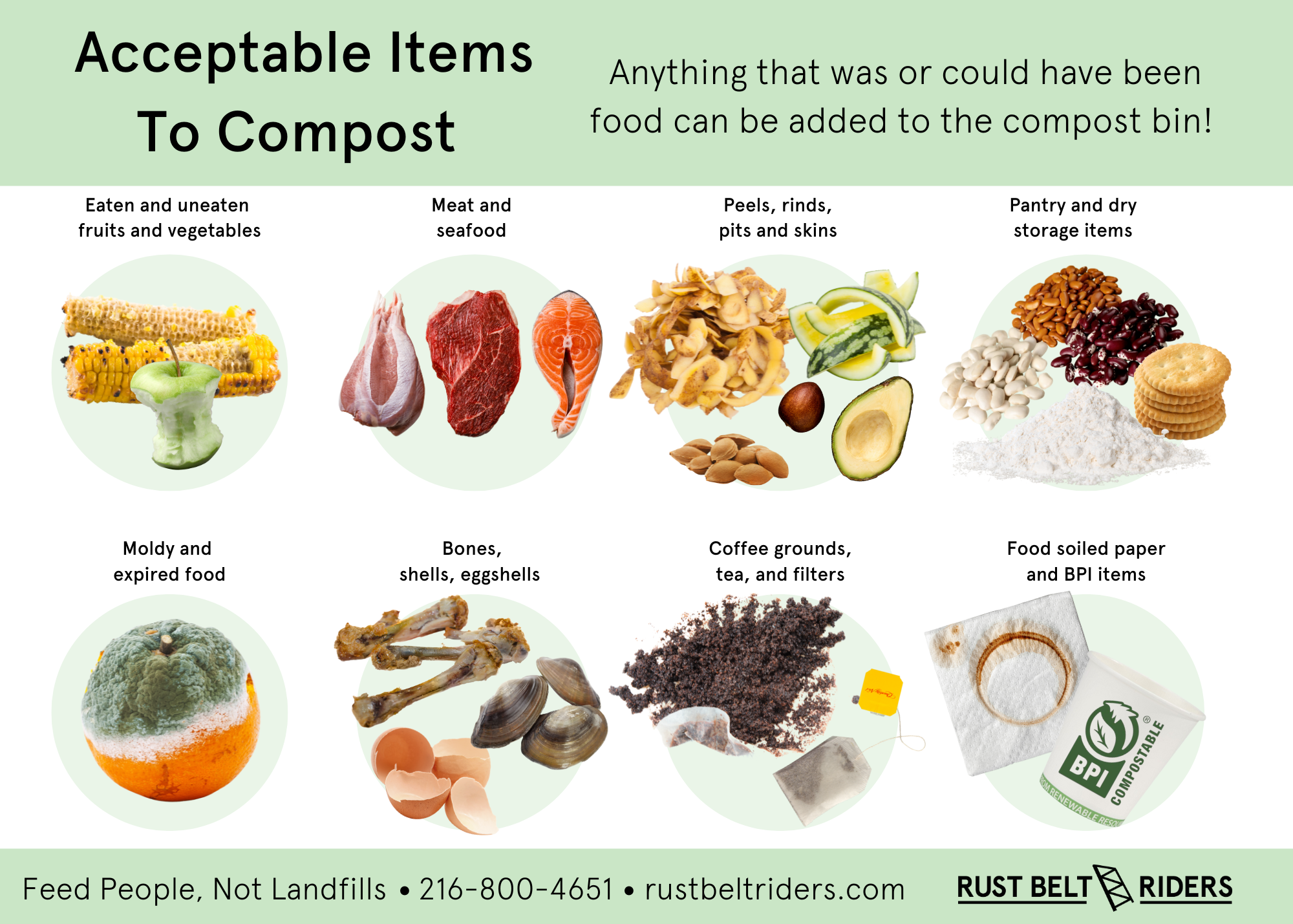 What Can I Compost? — Rust Belt Riders: Feed People, Not Landfills