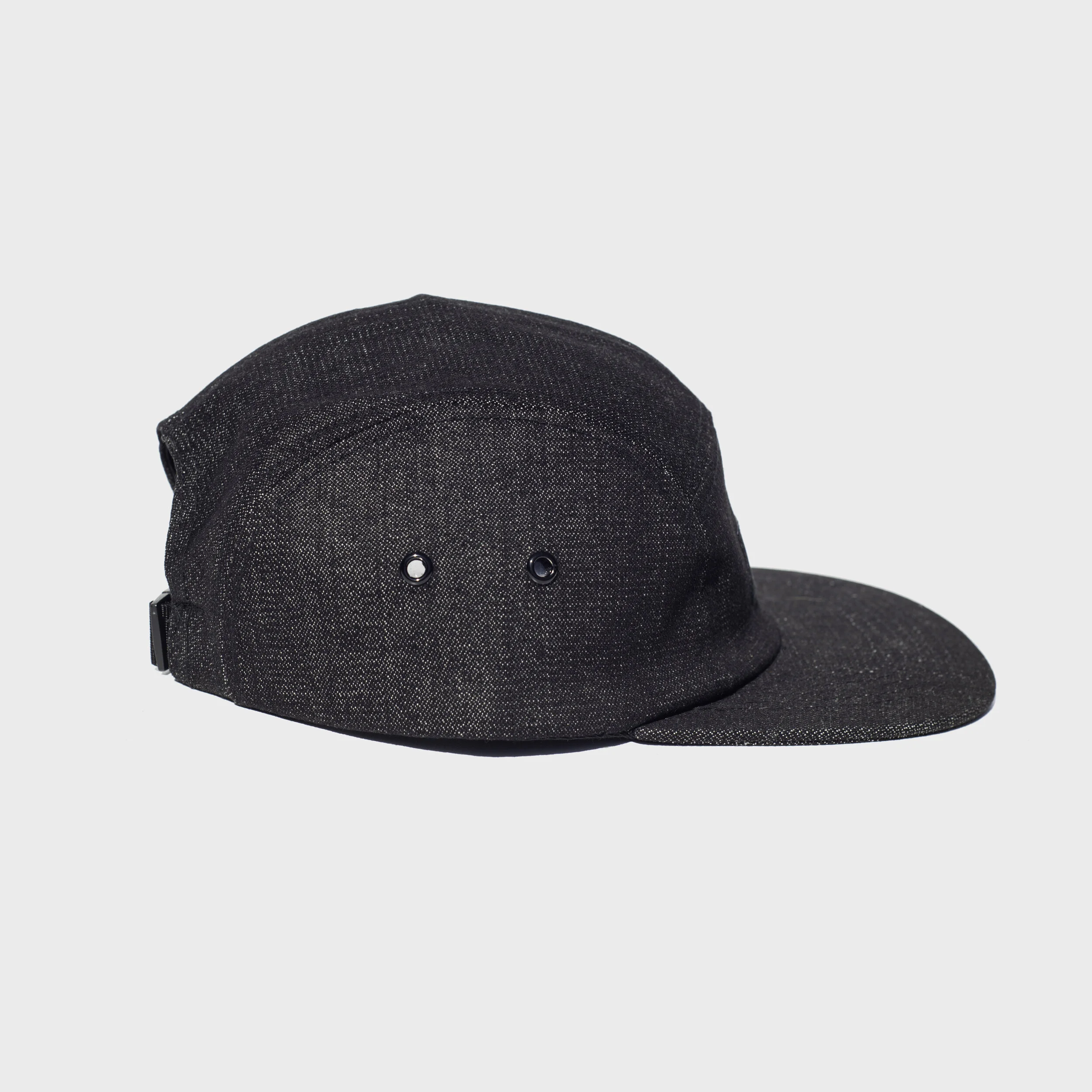 Nîmes Noir Black Denim panel cap — Cuttin' It Fine